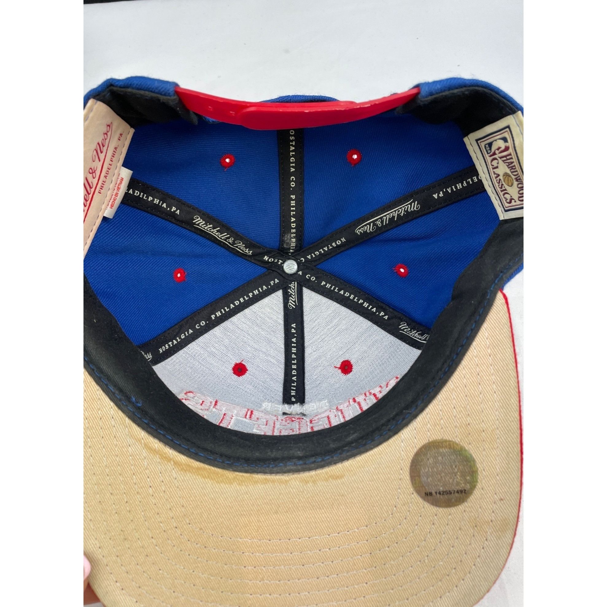 Mitchell & Ness Mitchell & Ness Denver Nuggets Unisex Hat/Cap Red & Blue Adj Size ONE SIZE - 9 Thumbnail