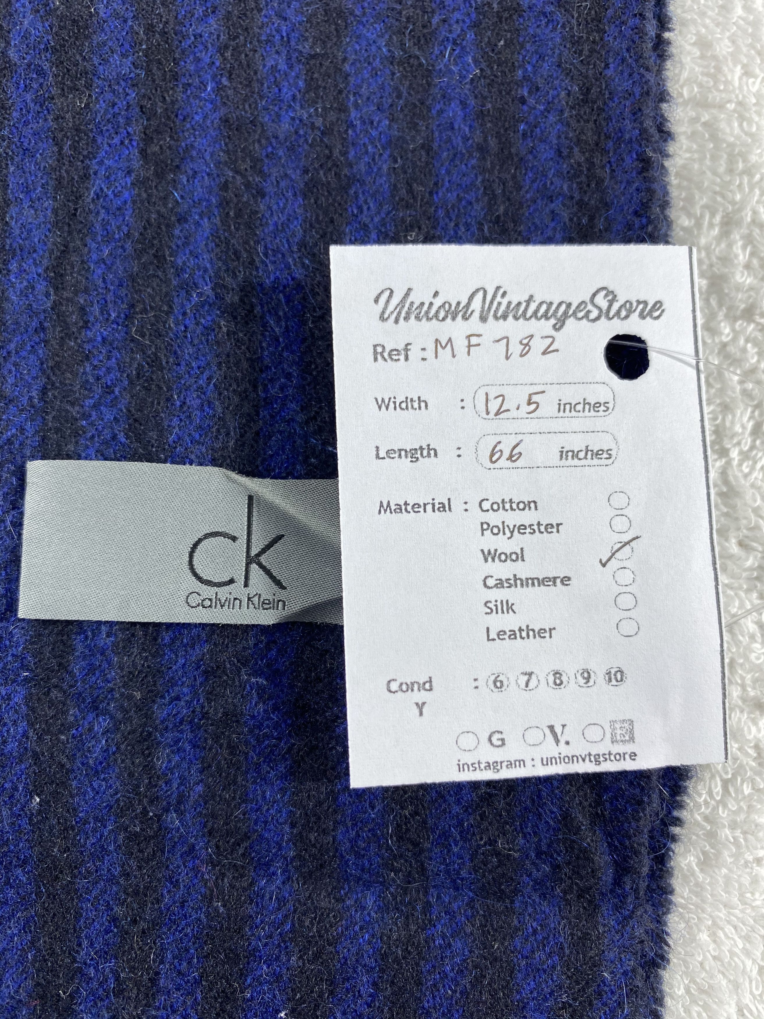 Calvin Klein Vintage Calvin Klein Scarf/Muffler/Neckwear MF782 Size ONE SIZE - 7 Thumbnail