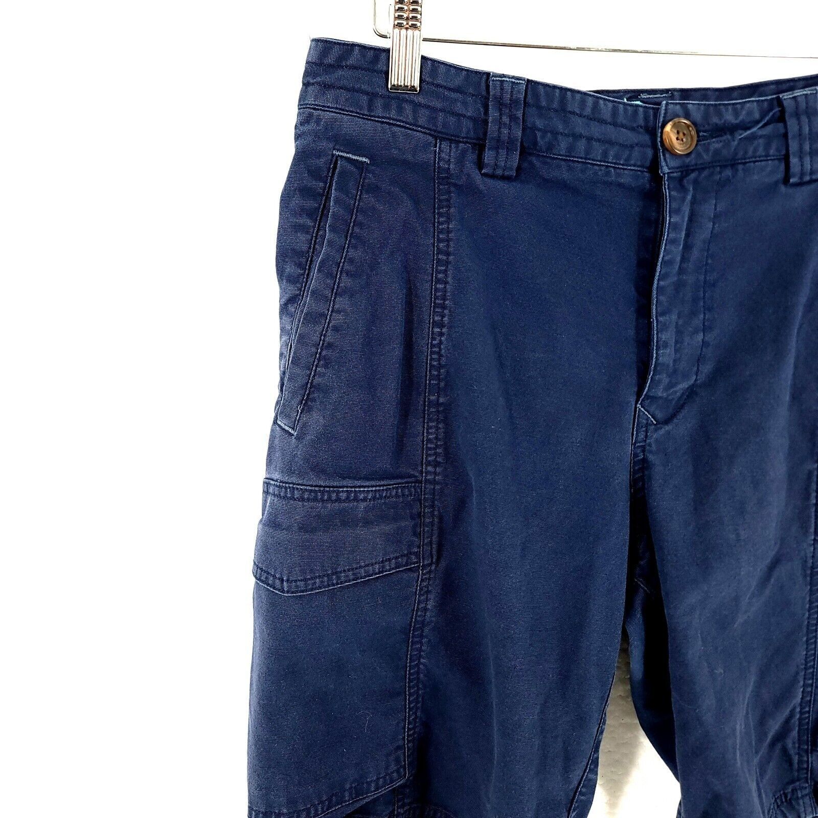 Tommy Bahama Tommy Bahama Cotton Tencel Spandex Blue Cargo Shorts Mid Ris Size US 30 / EU 46 - 2 Thumbnail