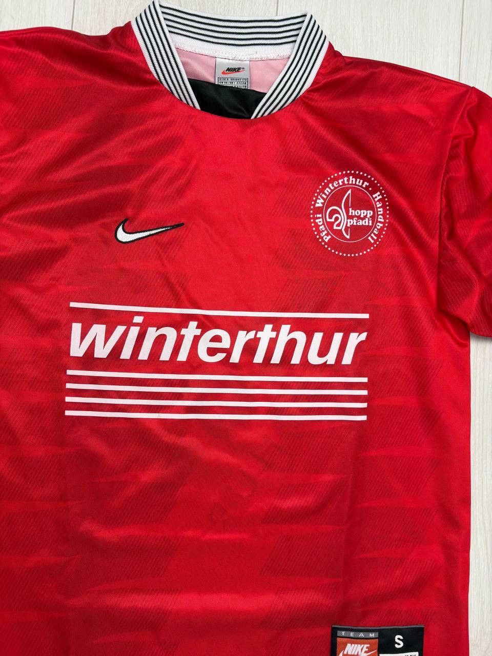 Nike Vintage 90's Nike Pfadi Winterthur Handball Shirt Jersey Size US S / EU 44-46 / 1 - 2 Thumbnail
