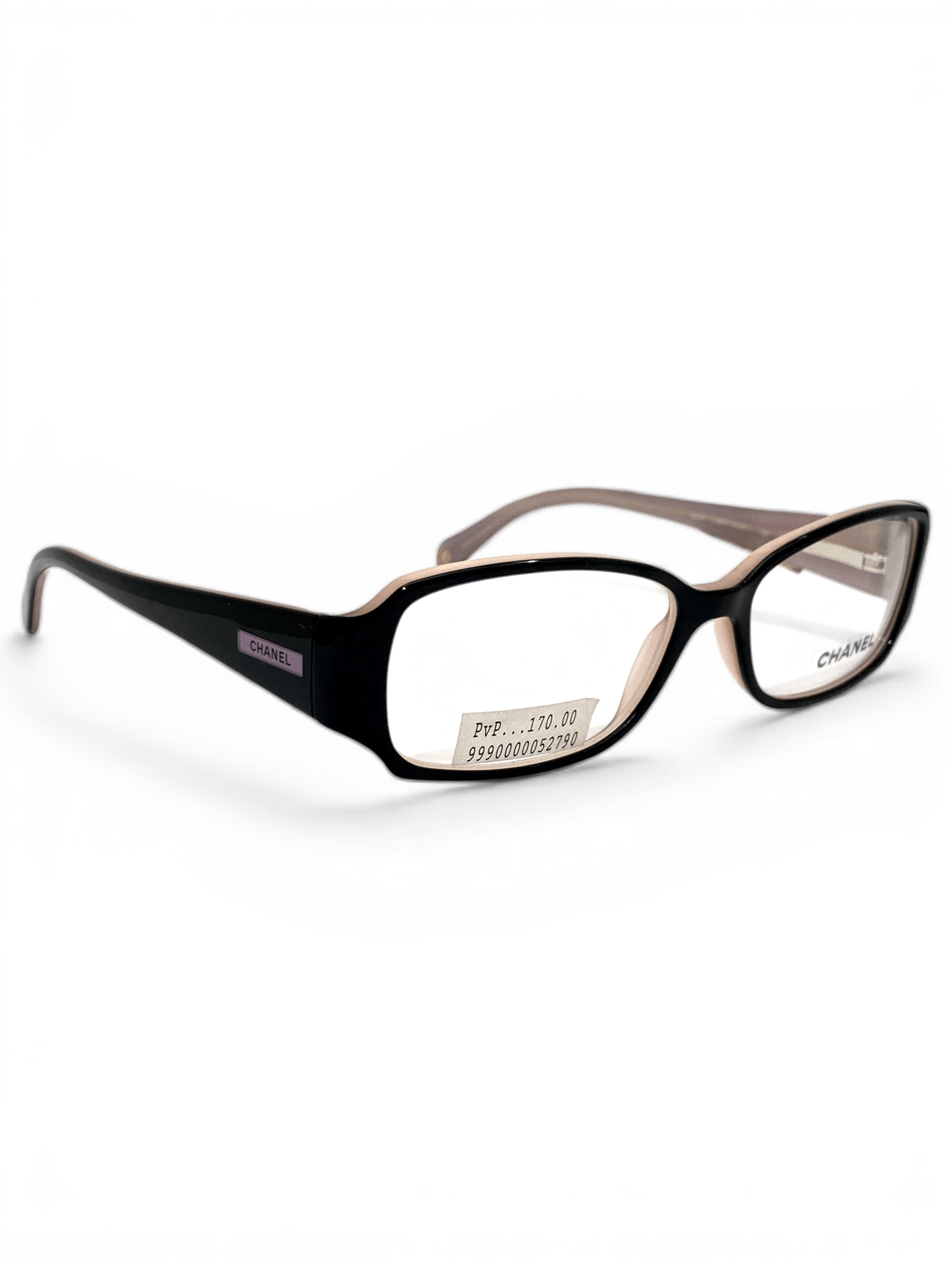 Chanel Chanel CC Logo Retro Oval Rimless Black 3097 Eyeglasses Y2K Size ONE SIZE - 1 Thumbnail