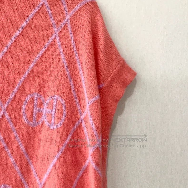 Hermes Hermes Printed Cashmere Round Neck Short-sleeve Knit Dress Size XS / US 0-2 / IT 36-38 - 4 Thumbnail