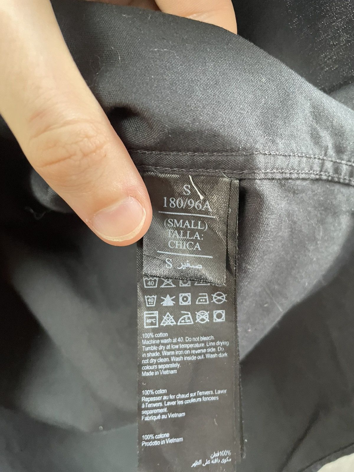 Allsaints Allsaints Basic Black Long Sleeve Shirt Button Up Size US S / EU 44-46 / 1 - 12 Thumbnail