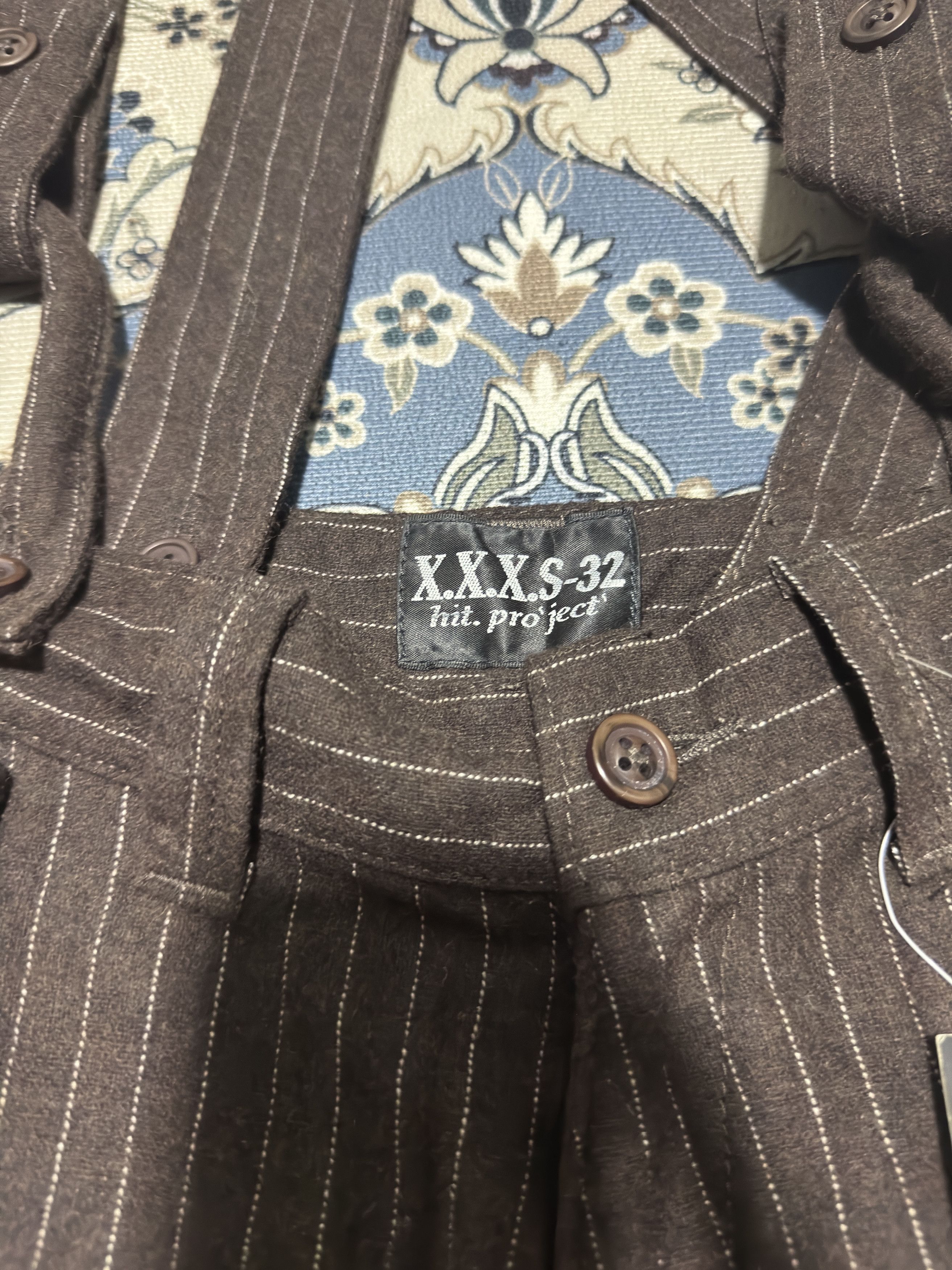 Japanese Brand × Vintage Japanese Brand HIT Project XXXS-S32 Flare Striped Wool Pants Size US 30 / EU 46 - 3 Thumbnail