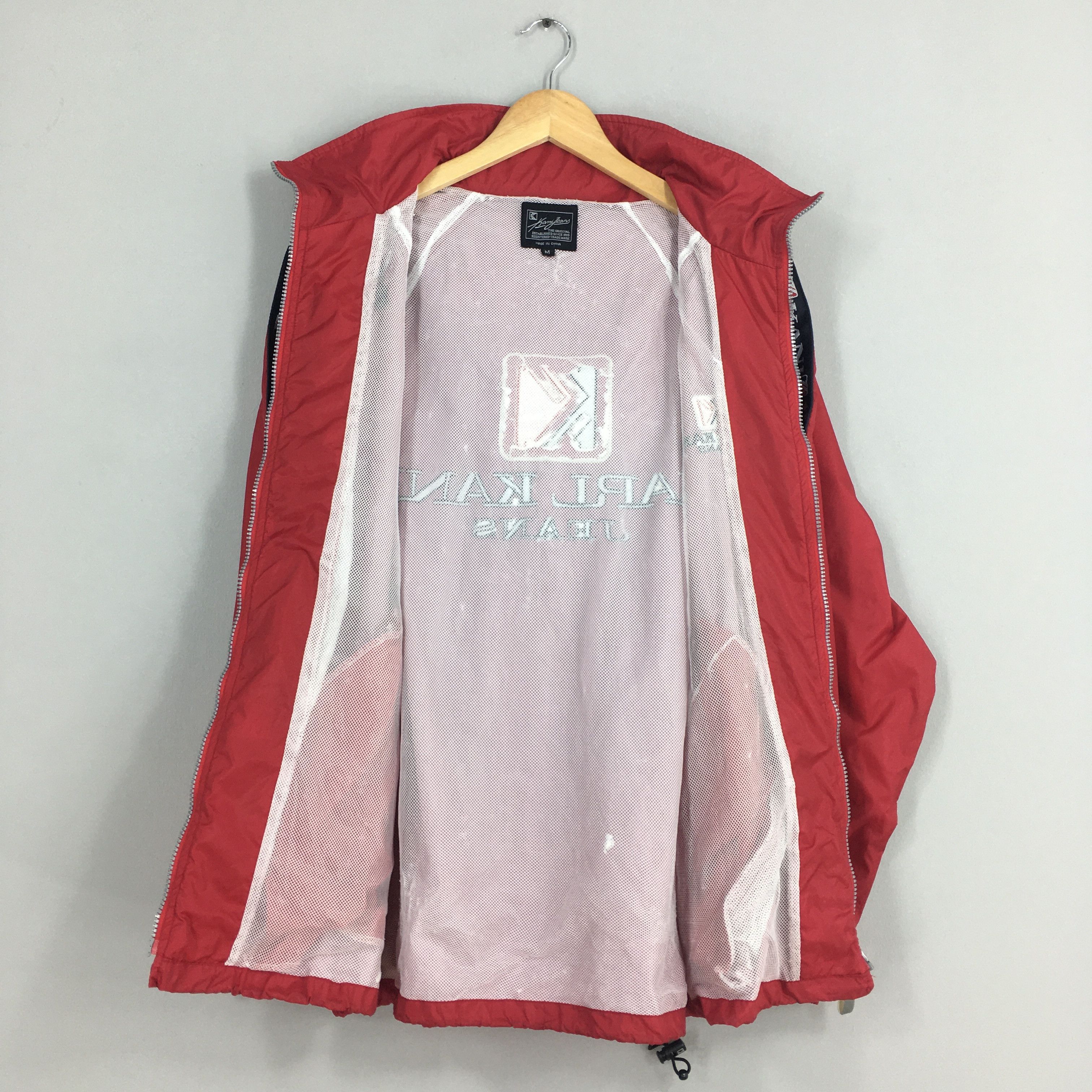Karl Kani Vintage Karl Kani Red Windbreaker Jacket Medium Size US M / EU 48-50 / 2 - 5 Thumbnail