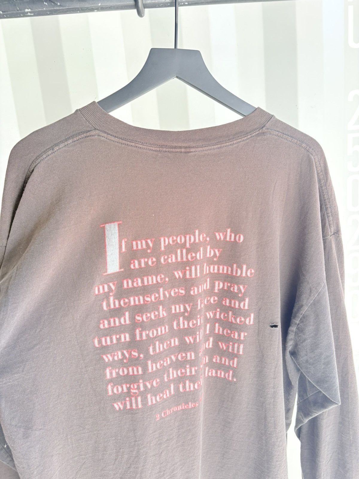 Vintage Thrashed America Pray Jesus Distressed Faded ERD Grunge Size US XXL / EU 58 / 5 - 5 Thumbnail
