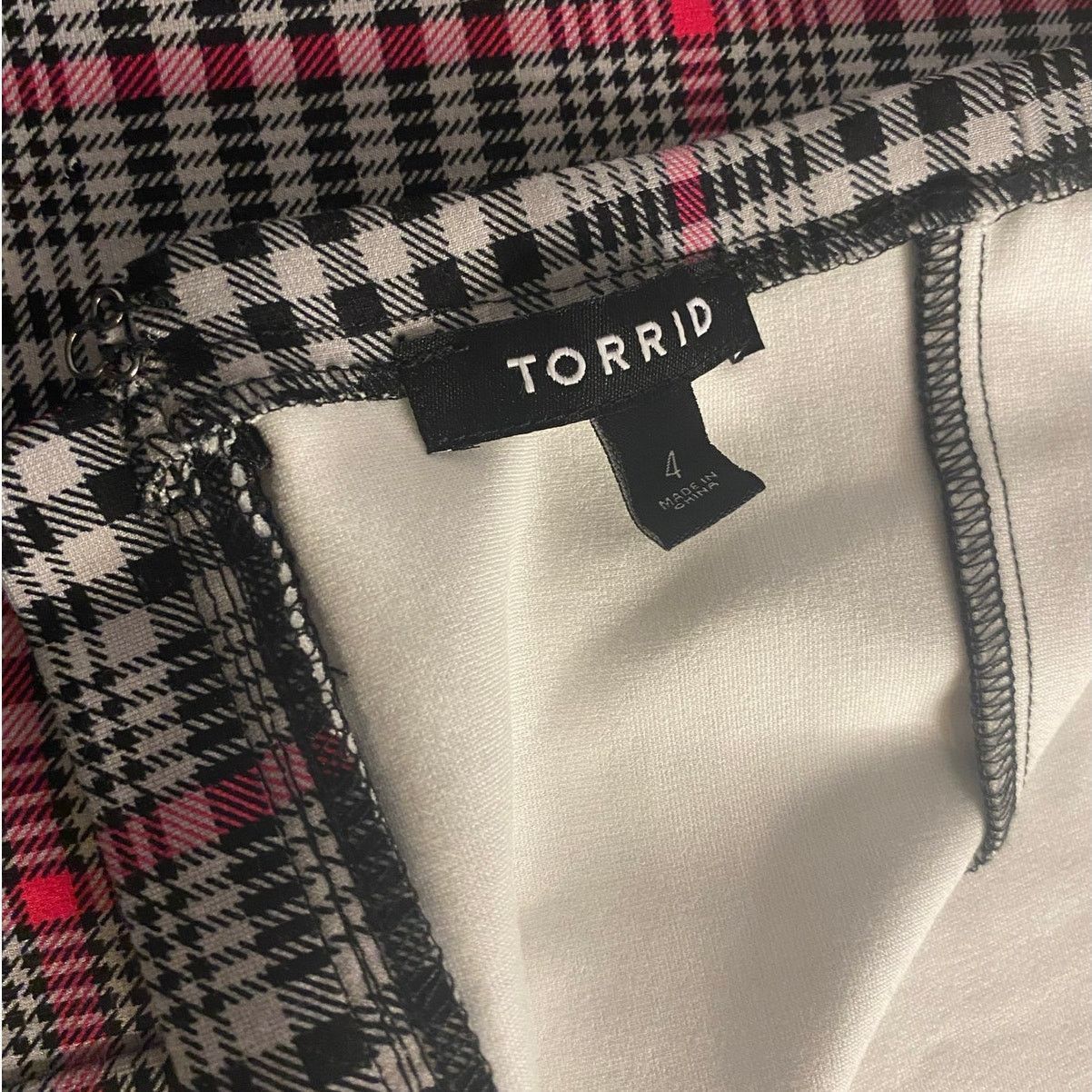 Other Y2K Plaid Strapless Tube Top Torrid Plus Size 4 Red Black Size 4XL / US 24-26 - 3 Thumbnail