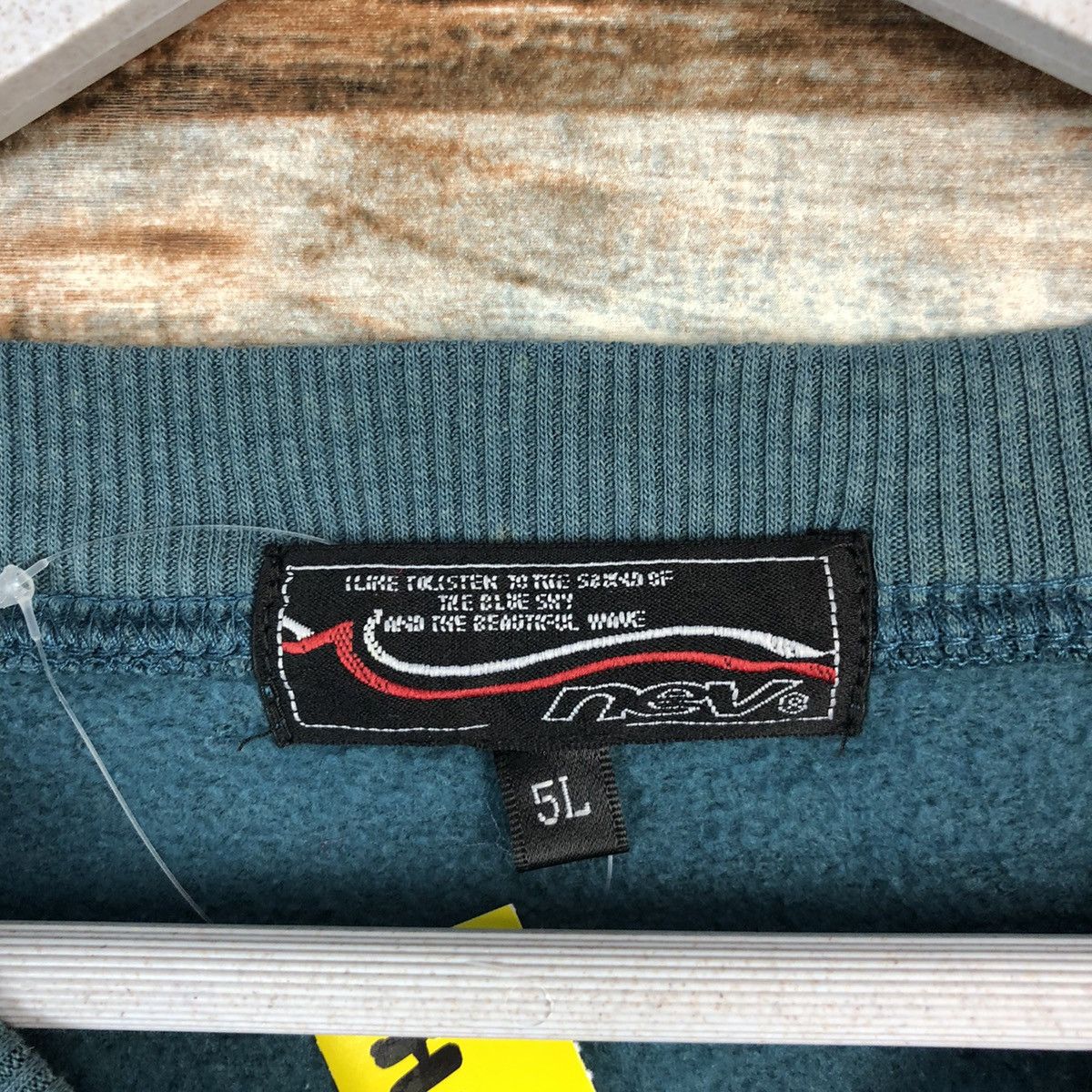 Japanese Brand Nev faded Green vintage Sweatshirt #A1507 Size US XXL / EU 58 / 5 - 10 Thumbnail
