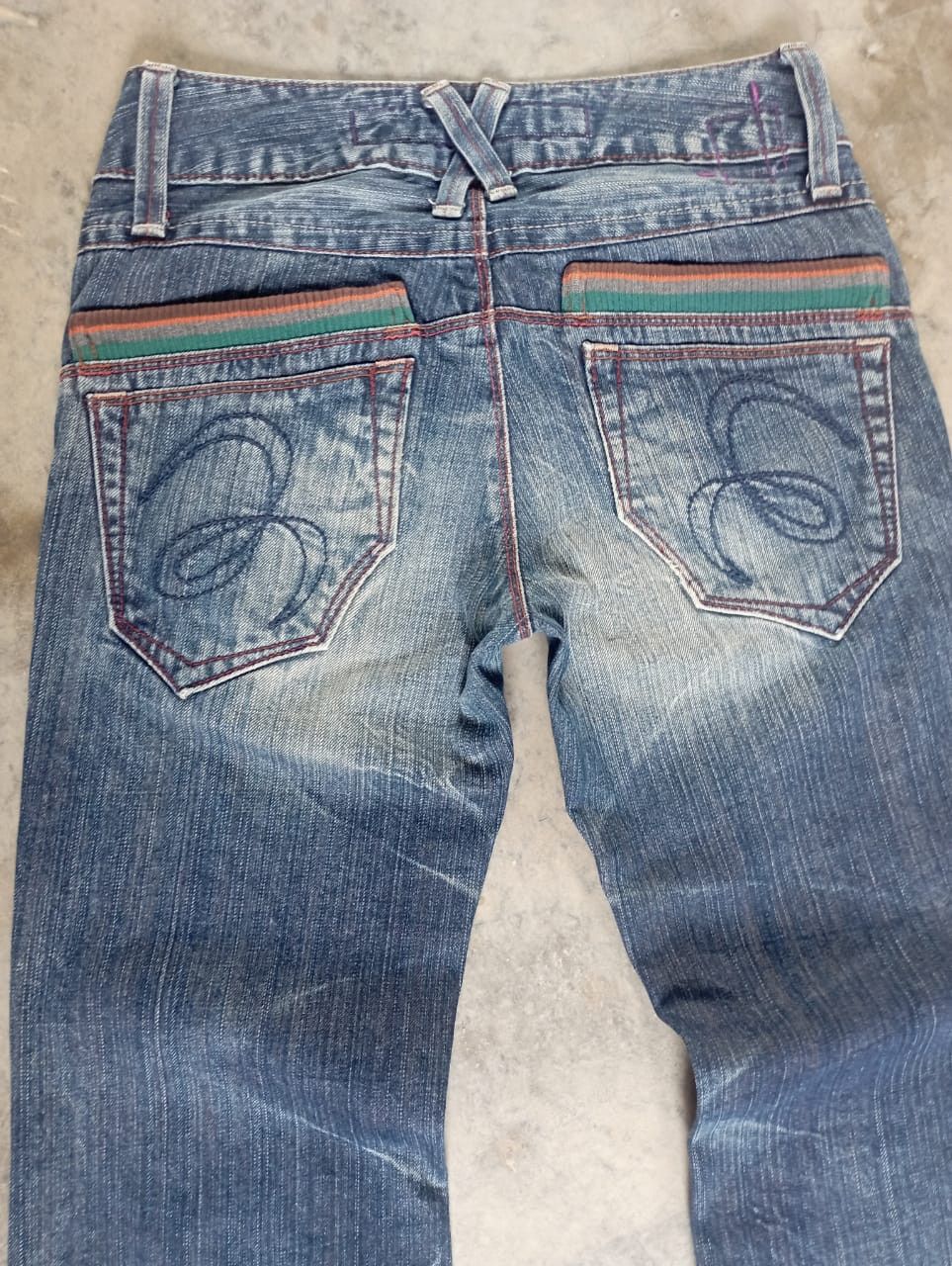 If Six Was Nine Super Flare Jeans Made In Japan Stone Wash ET BOITE Bootcut Size US 27 - 6 Thumbnail