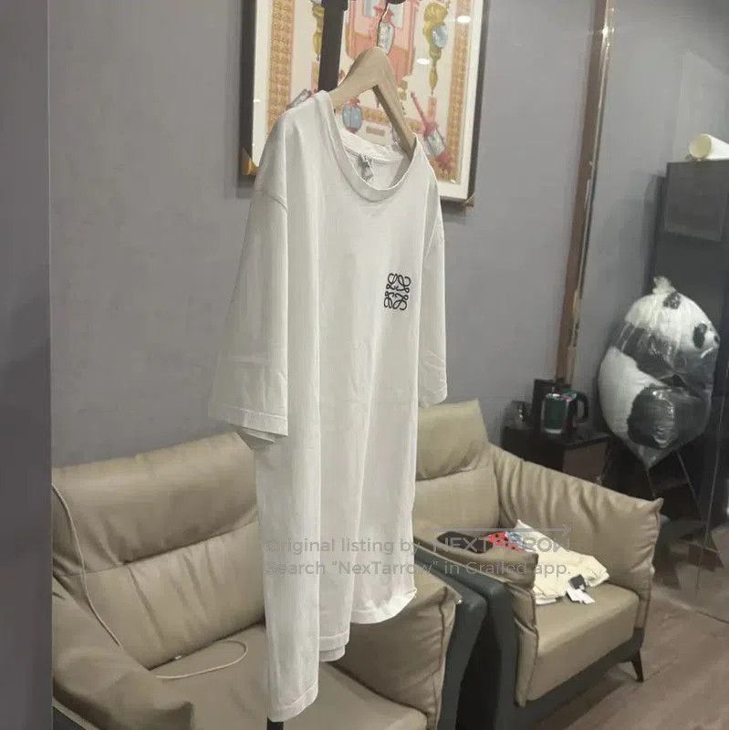 Loewe Loewe White Cotton T-Shirt for Women . Size L / US 10 / IT 46 - 3 Thumbnail