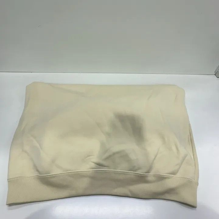 Balenciaga Balenciaga Ivory Logo Embroidered Long Sleeve Hoodie 0079-2 Size S / US 4 / IT 40 - 9 Thumbnail