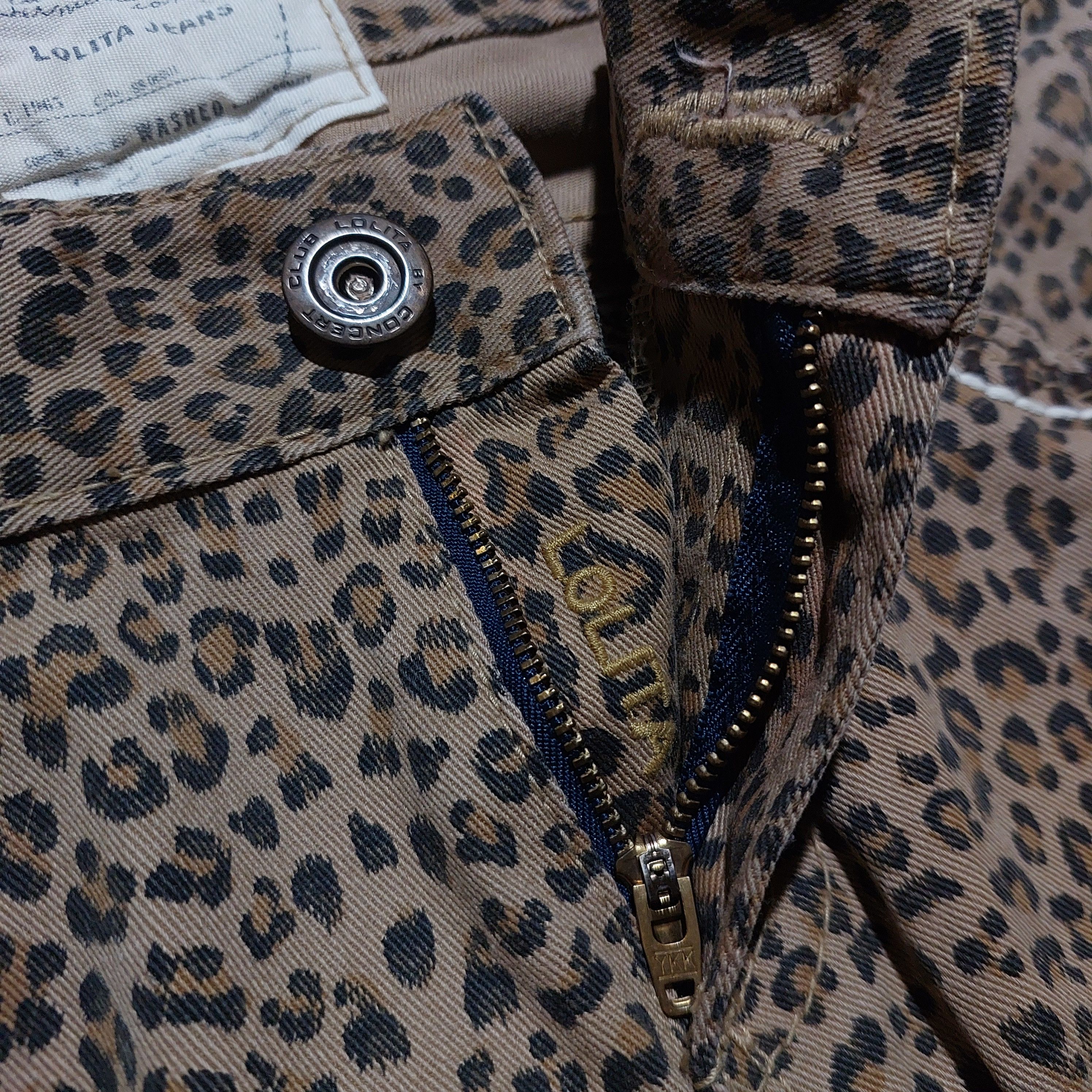 Tornado Mart lolita yoshitomo nara wing embroidery pocket jeans leopard Size US 30 / EU 46 - 7 Thumbnail