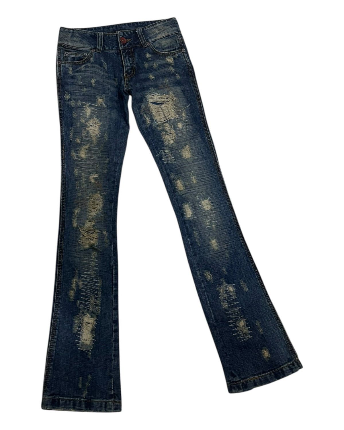 Lip Service 2000s IfSixWasNine Lgb Lip Service Vkei Distressed Denim Size 27" / US 4 / IT 40 - 7 Thumbnail