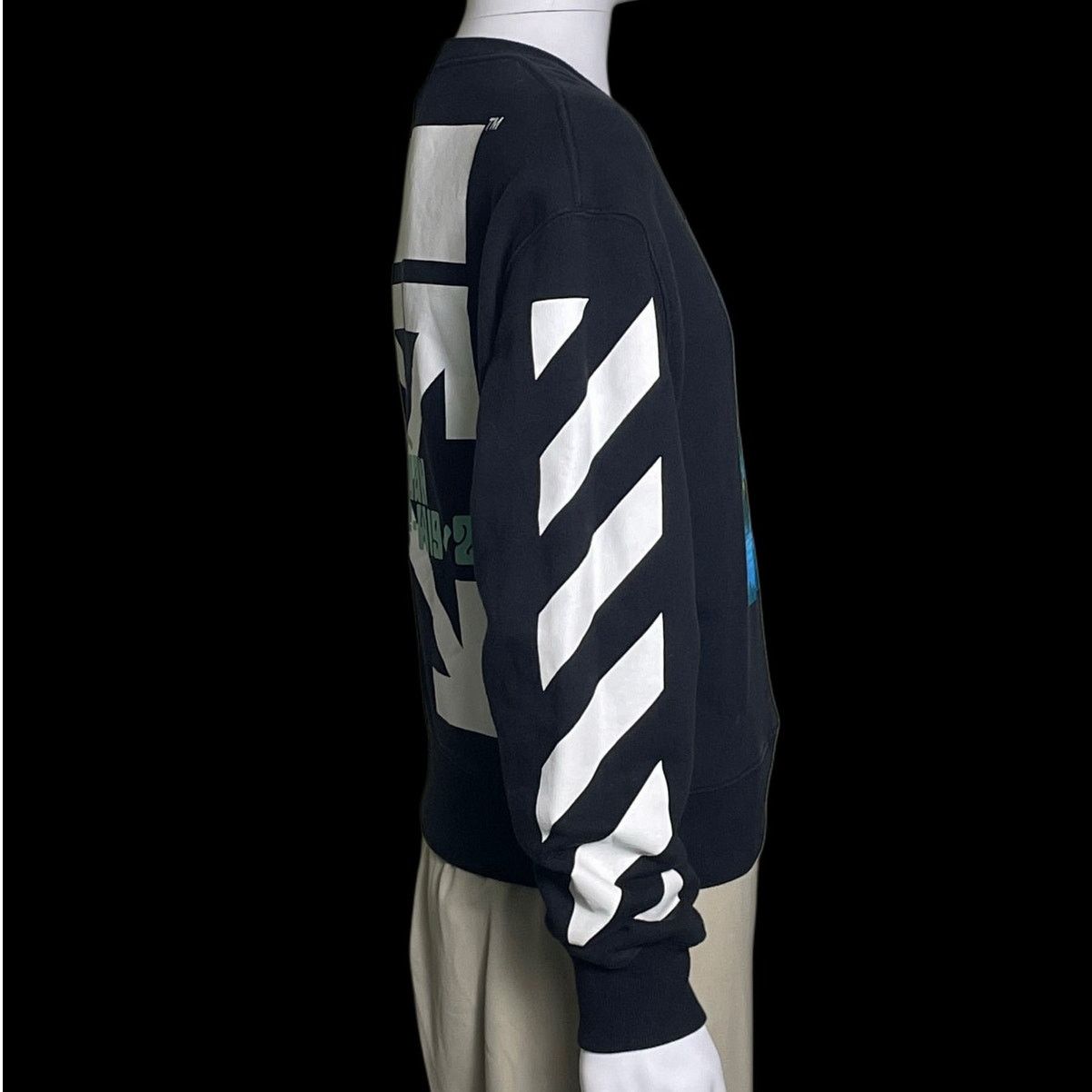 Off-White 2019 Off-White c/o Virgil Abloh Waterfall Over Sweatshirt Size US XXS / EU 40 - 4 Thumbnail