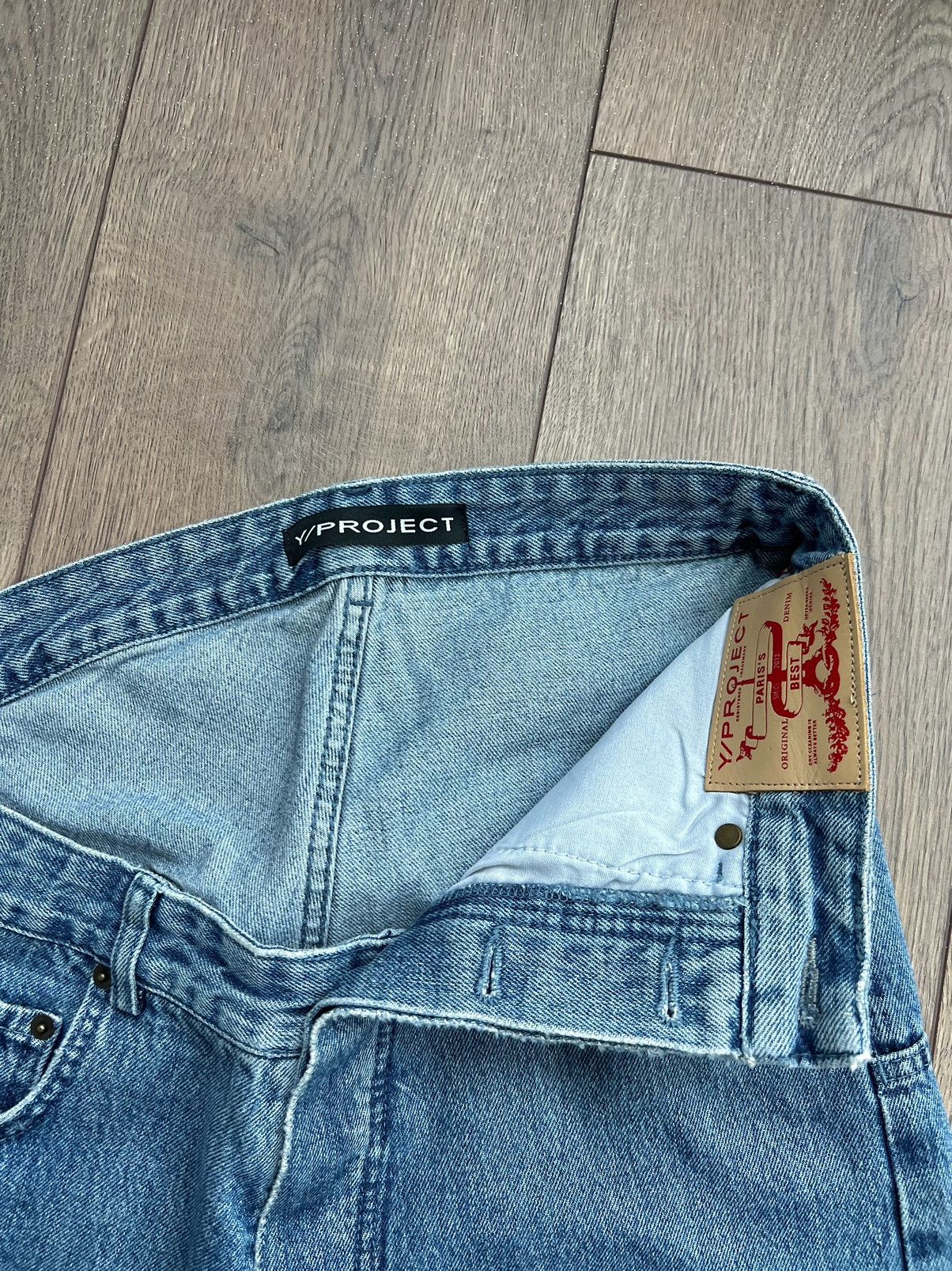 Y/Project Y/Project Blue Asymmetric Waist Evergreen Jeans XL Size US 34 / EU 50 - 7 Thumbnail