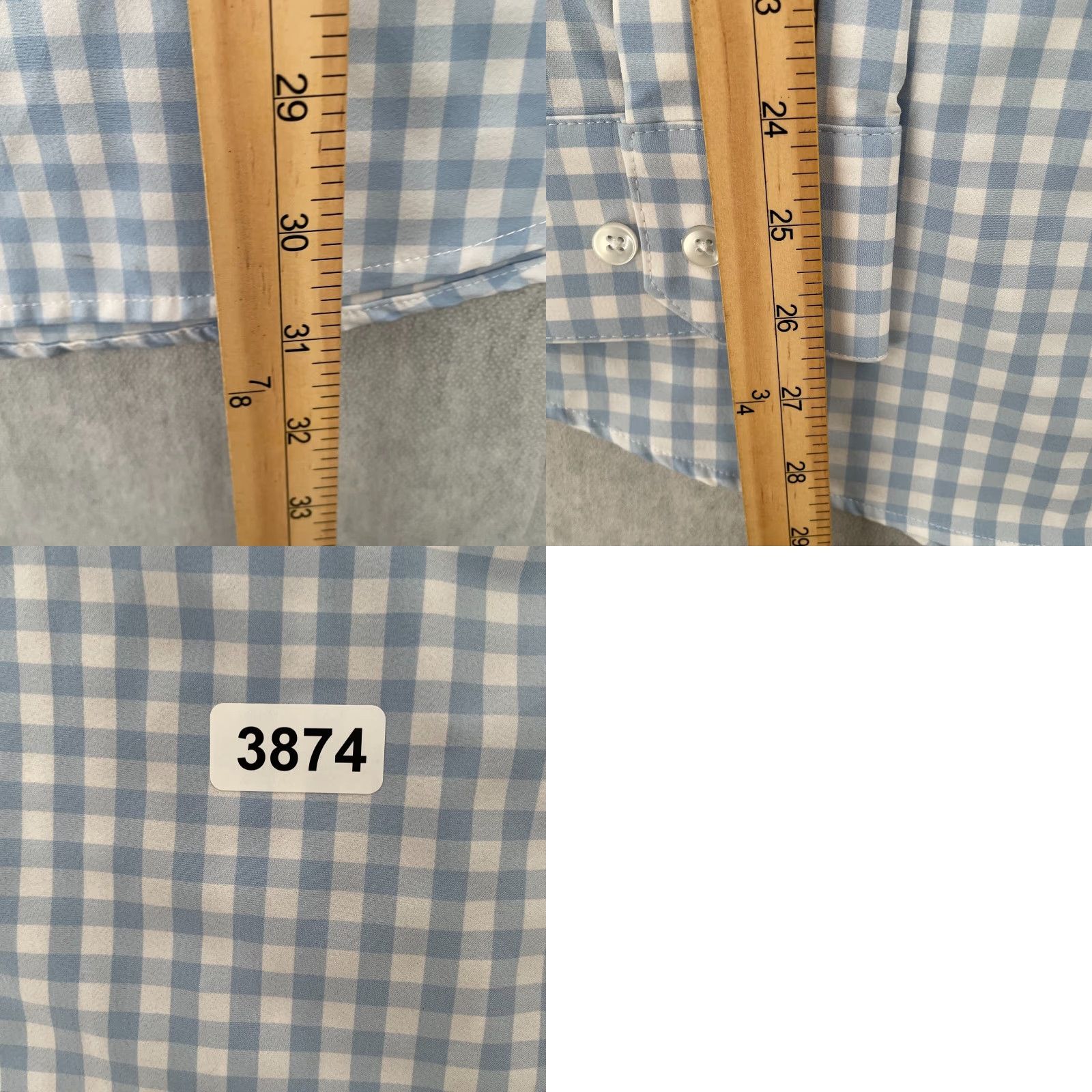Mizzen+Main Mizzen+Main Shirt Adult XL Blue Checkered Button Up Mens XL Casual Classic Button-Up Size US XL / EU 56 / 4 - 8 Thumbnail