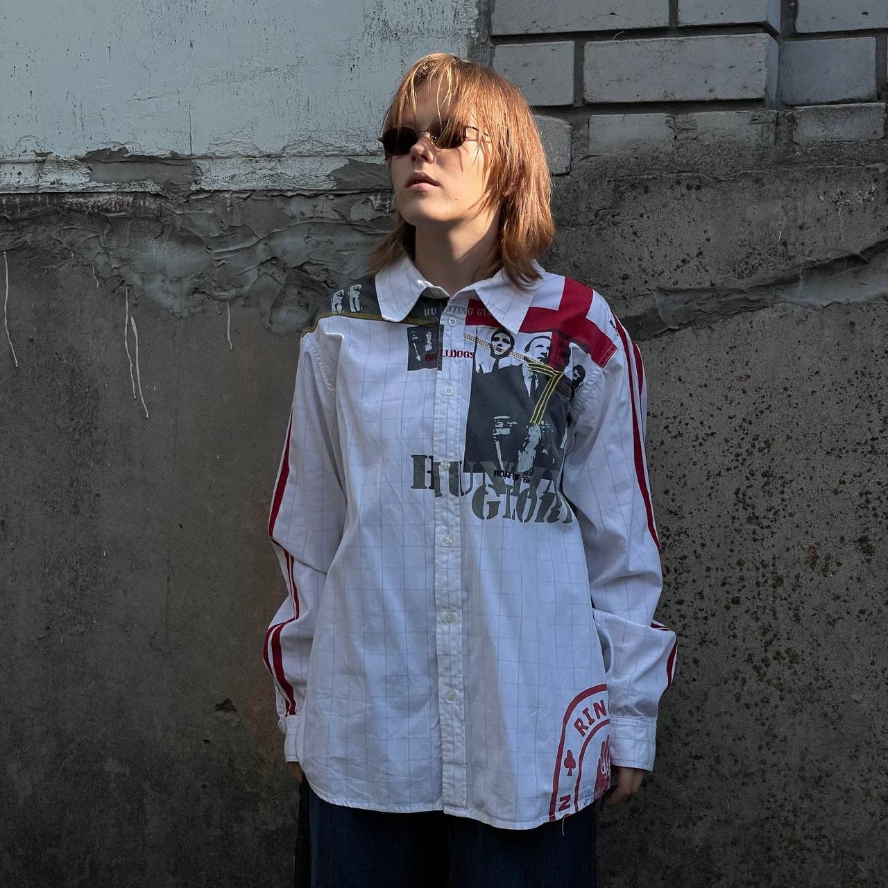Designer × Vintage Vintage England Rap Mafia Style USA Shirt Button Up Y2K 00s Size US XL / EU 56 / 4 - 1 Thumbnail