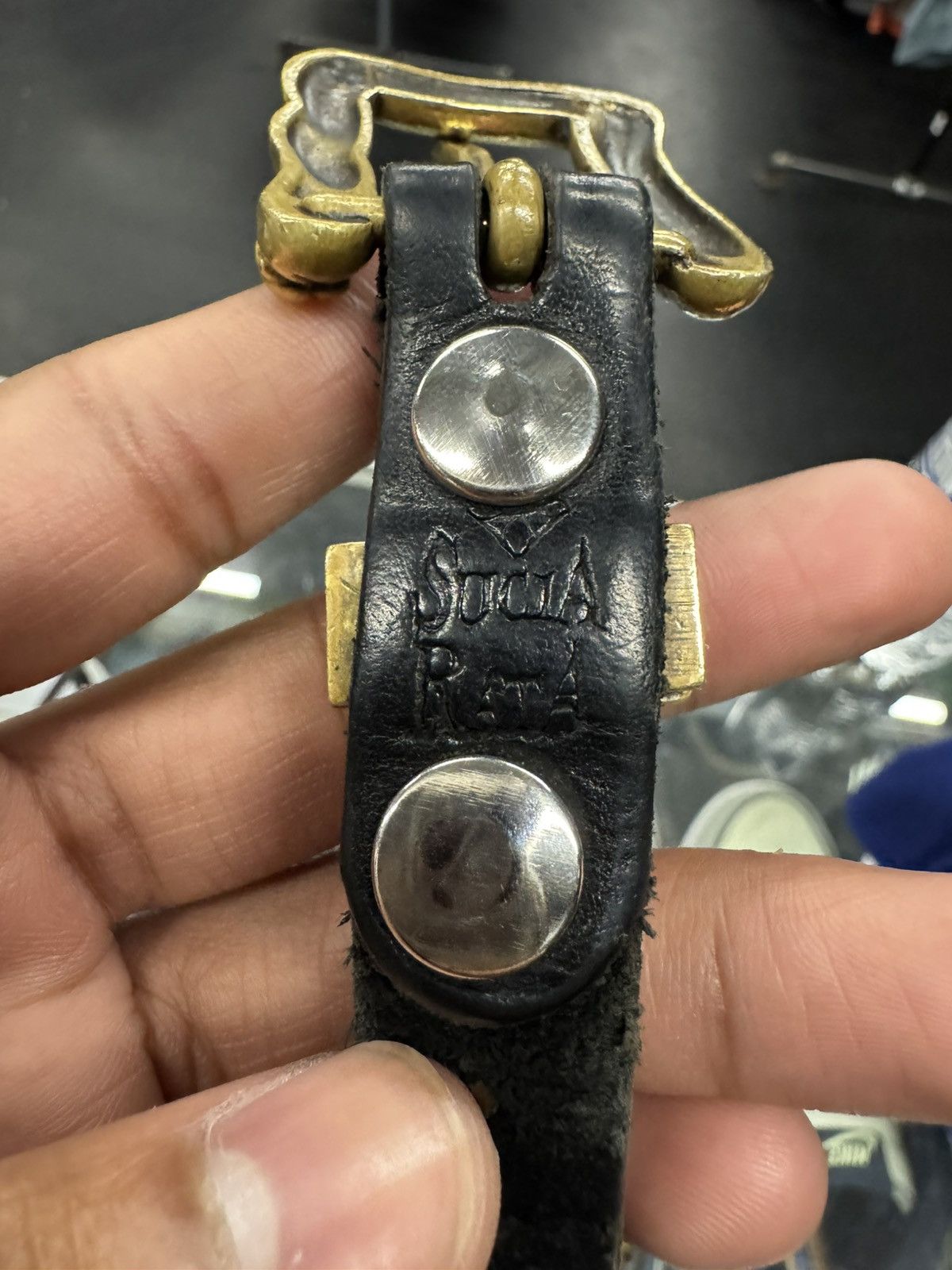 Enfants Riches Deprimes Enfants Riches Deprimes OG Spike Studded Skinny Belt Size 34 - 5 Thumbnail