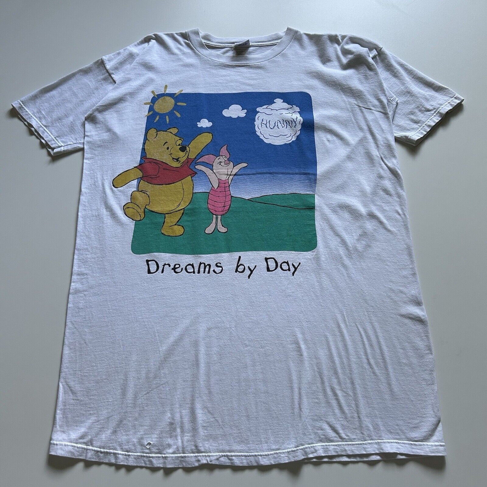 Disney Vintage 90s Winnie The Pooh Piglet Disney T Shirt XXL White Size US XXL / EU 58 / 5 - 1 Thumbnail