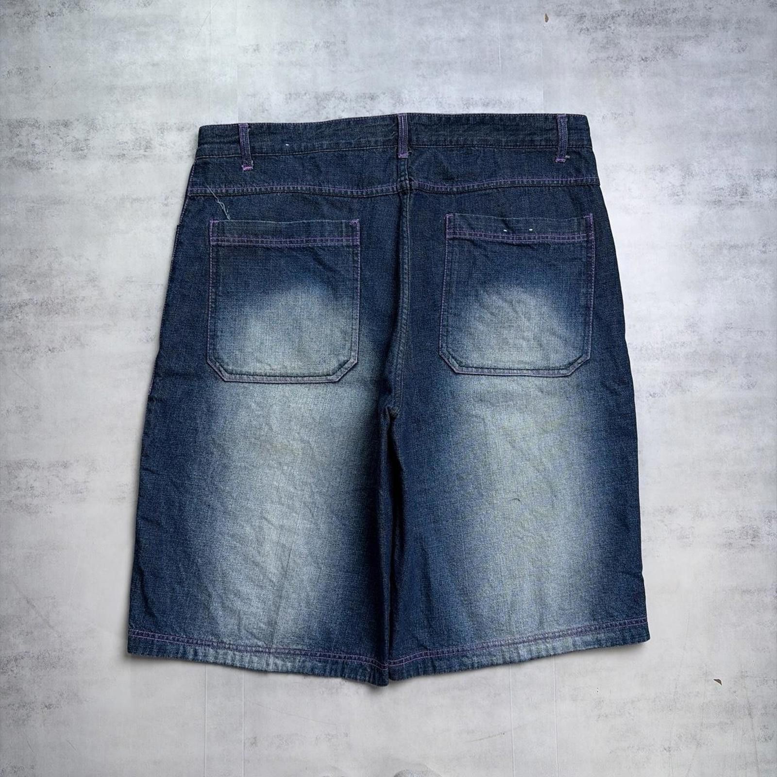 Y2K Dark Wash Goobody Grunge Baggy Skater Denim Jorts