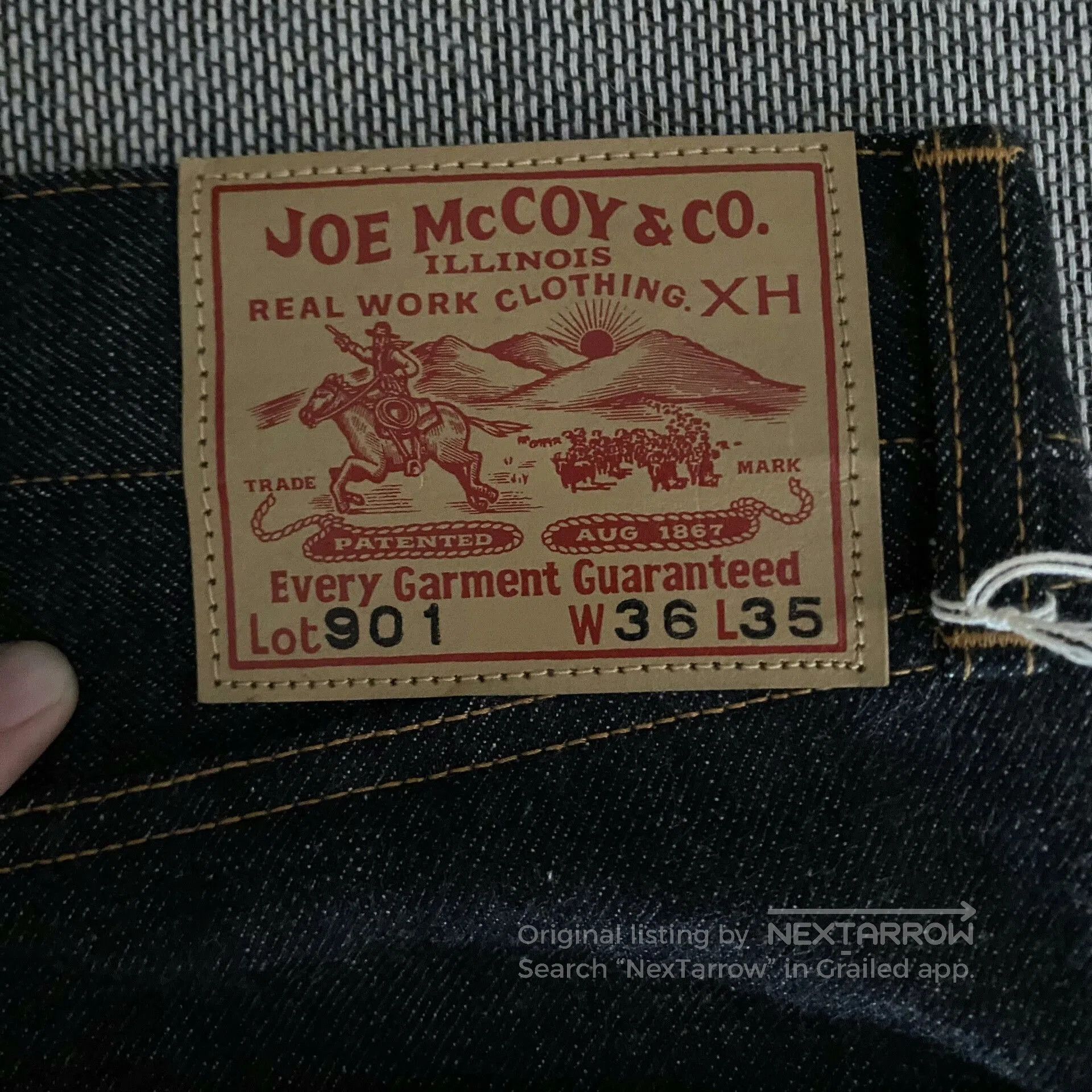 The Real McCoy's Joe Mccoy 901 Denim Jeans. Size US 36 / EU 52 - 8 Thumbnail