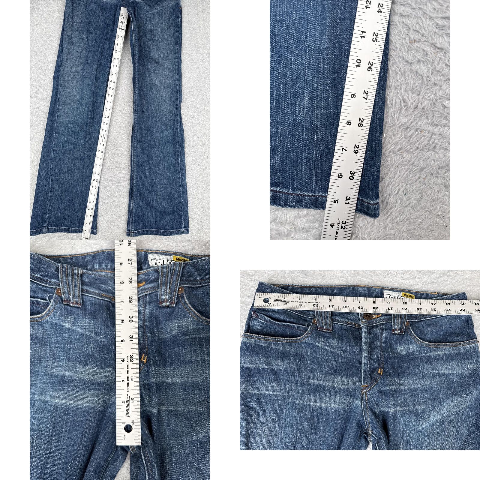Volcom Volcom Jeans Women 28x32 Blue Misster Bootcut Denim Stretch Button Fly Jeans Women Size 28" / US 6 / IT 42 - 8 Thumbnail
