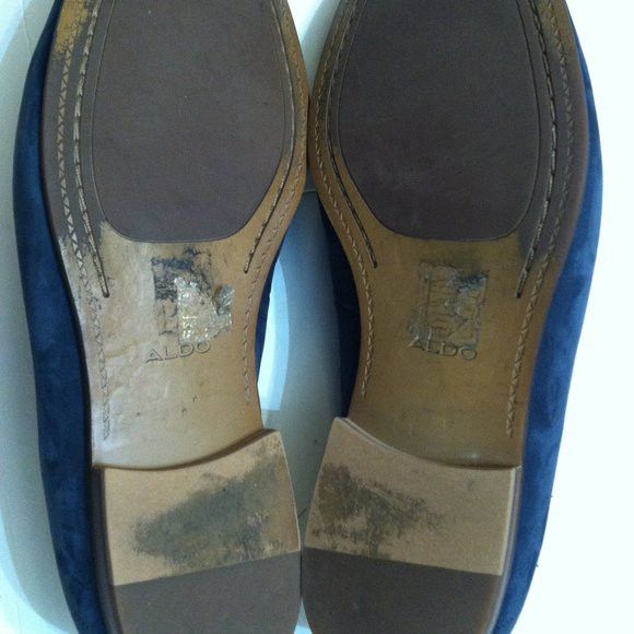 Aldo ALDO MENS BLUE LEATHER SUEDE SLIP-ON DRESS SHOES SIZE: 11M Size US 11 / EU 44 - 6 Thumbnail