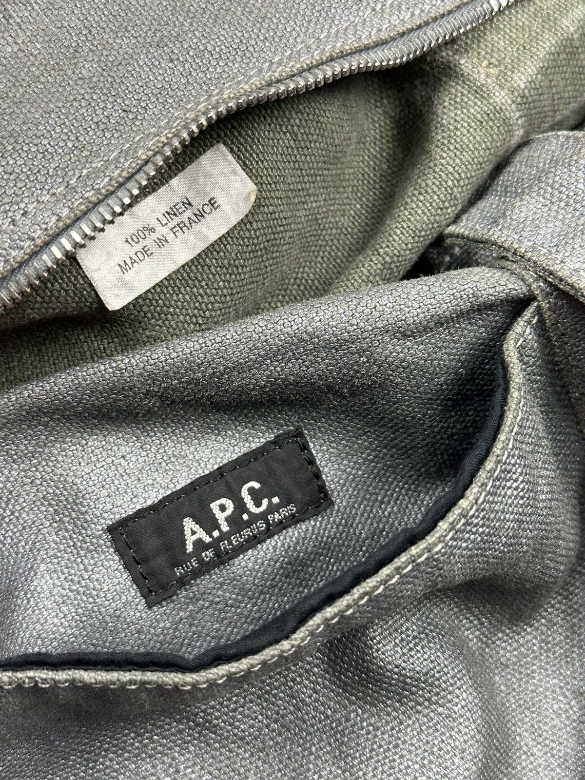 A.P.C. Rare Vintage APC Waxed Linen Tote Bags Size ONE SIZE - 10 Thumbnail