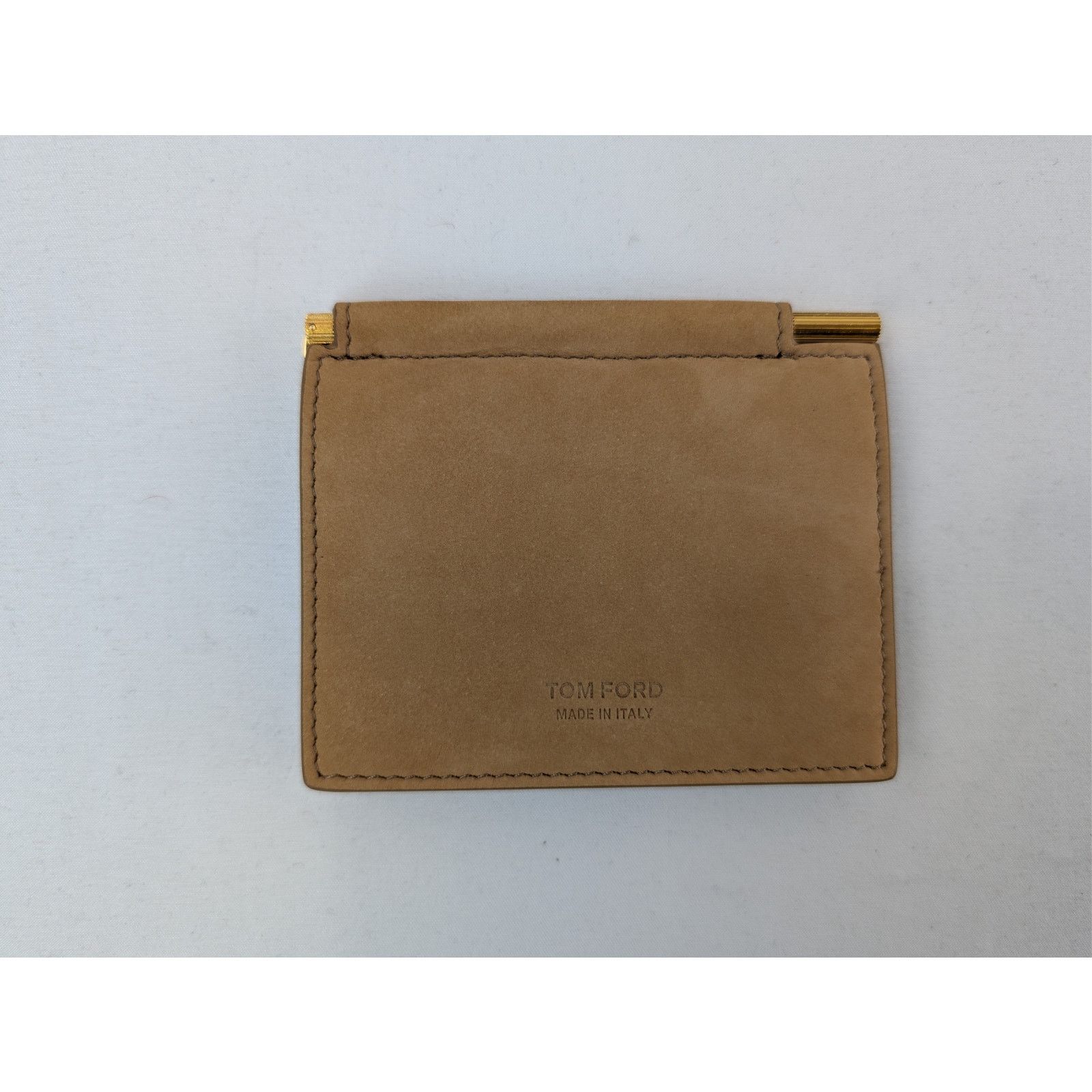 Tom Ford o1rshd1 Size:OS / Embossed Leather Card Holder /Wallet Brown Size ONE SIZE - 2 Thumbnail