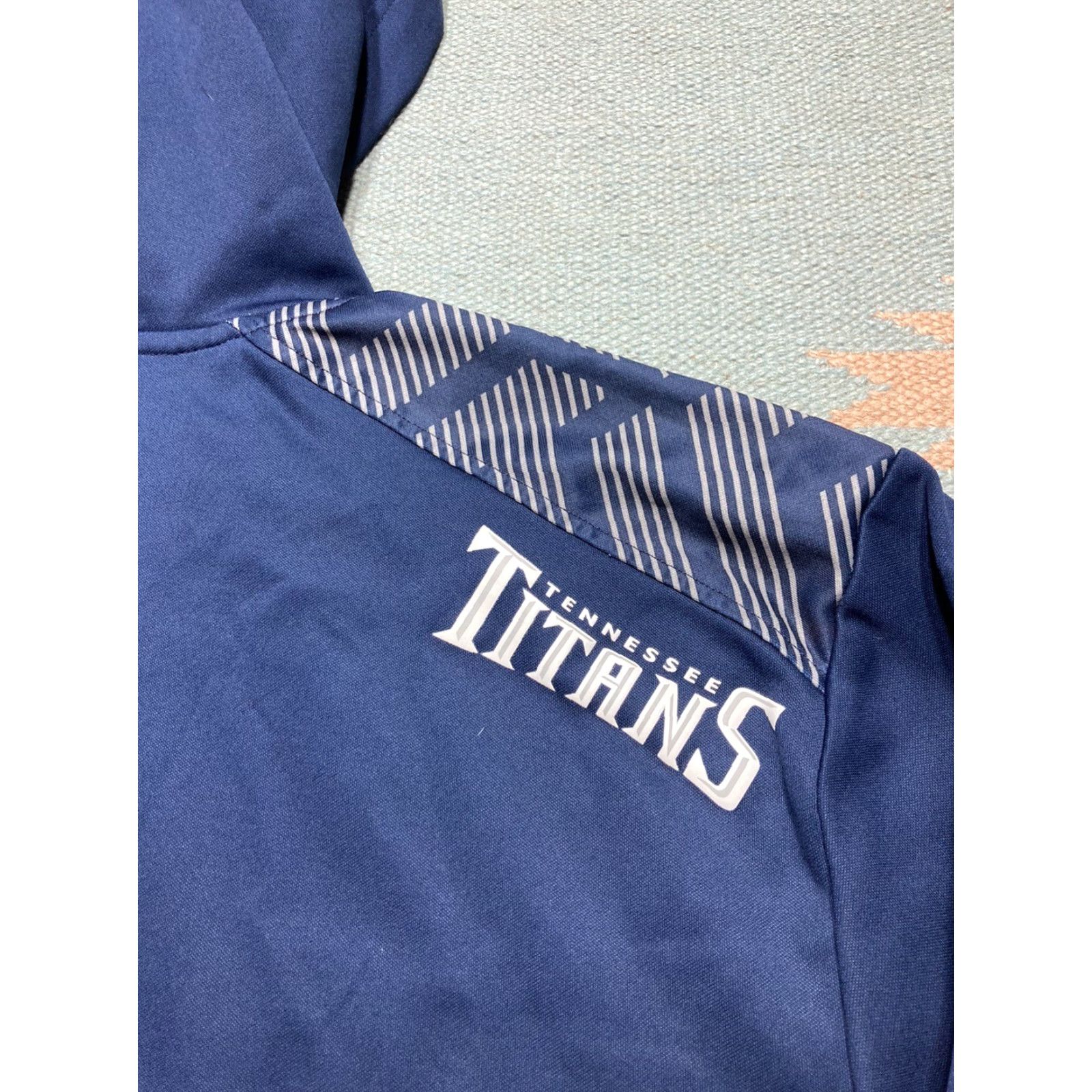 NFL VINTAGE Tennessee Titans Therma Base Hoodie Pullover NFL Football Men’s XL Navy Blue Size US XL / EU 56 / 4 - 6 Thumbnail