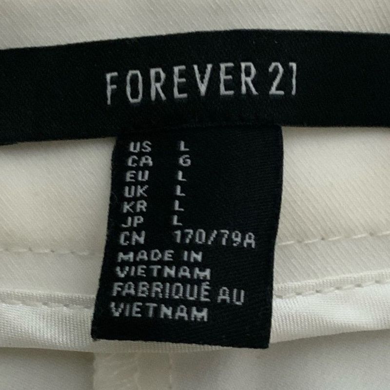 Forever 21 Forever 21 Women's Straight-Leg Cuffed Ankle Trousers Pants Size 34" / US 12 / IT 48 - 3 Thumbnail