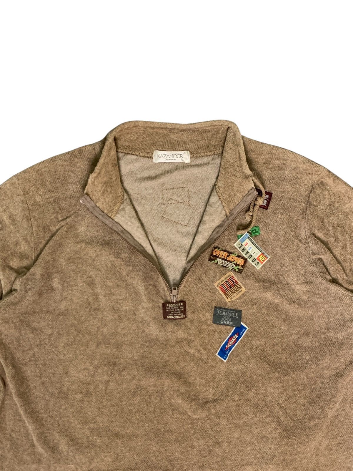 Japanese Brand Rare Design Kazamidori By Naicai Half Zipper Sweatshirts Size M / US 6-8 / IT 42-44 - 4 Thumbnail
