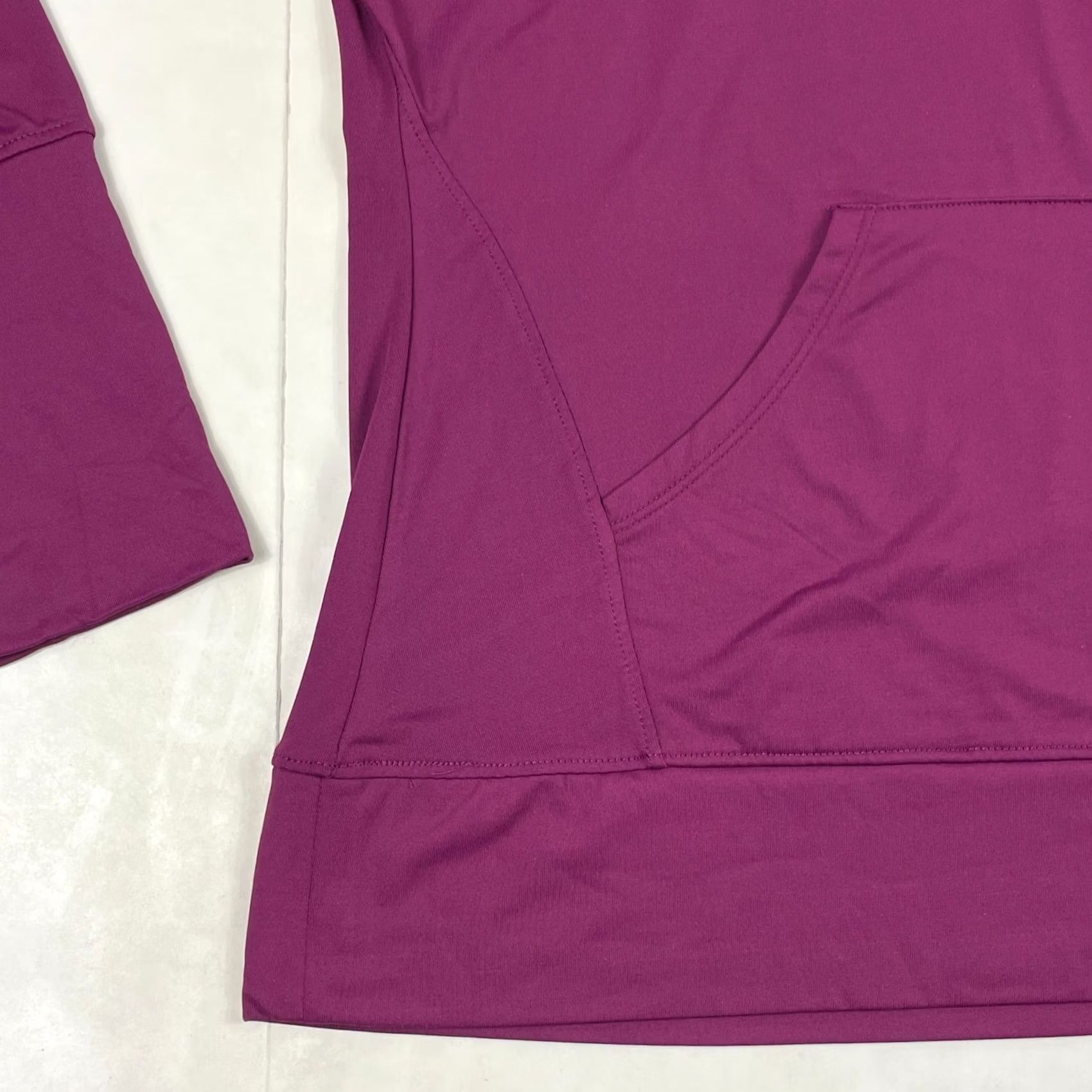 Bally Bally Hoodie Womens Medium Purple Lightweight Long Sleeve Pullover - Workout Apparel Size M / US 6-8 / IT 42-44 - 5 Thumbnail