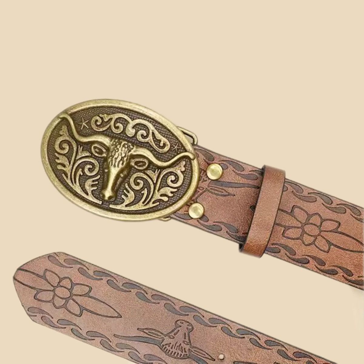 Vintage Western Cowboy Style Vintage Casual Belt Size ONE SIZE - 4 Thumbnail