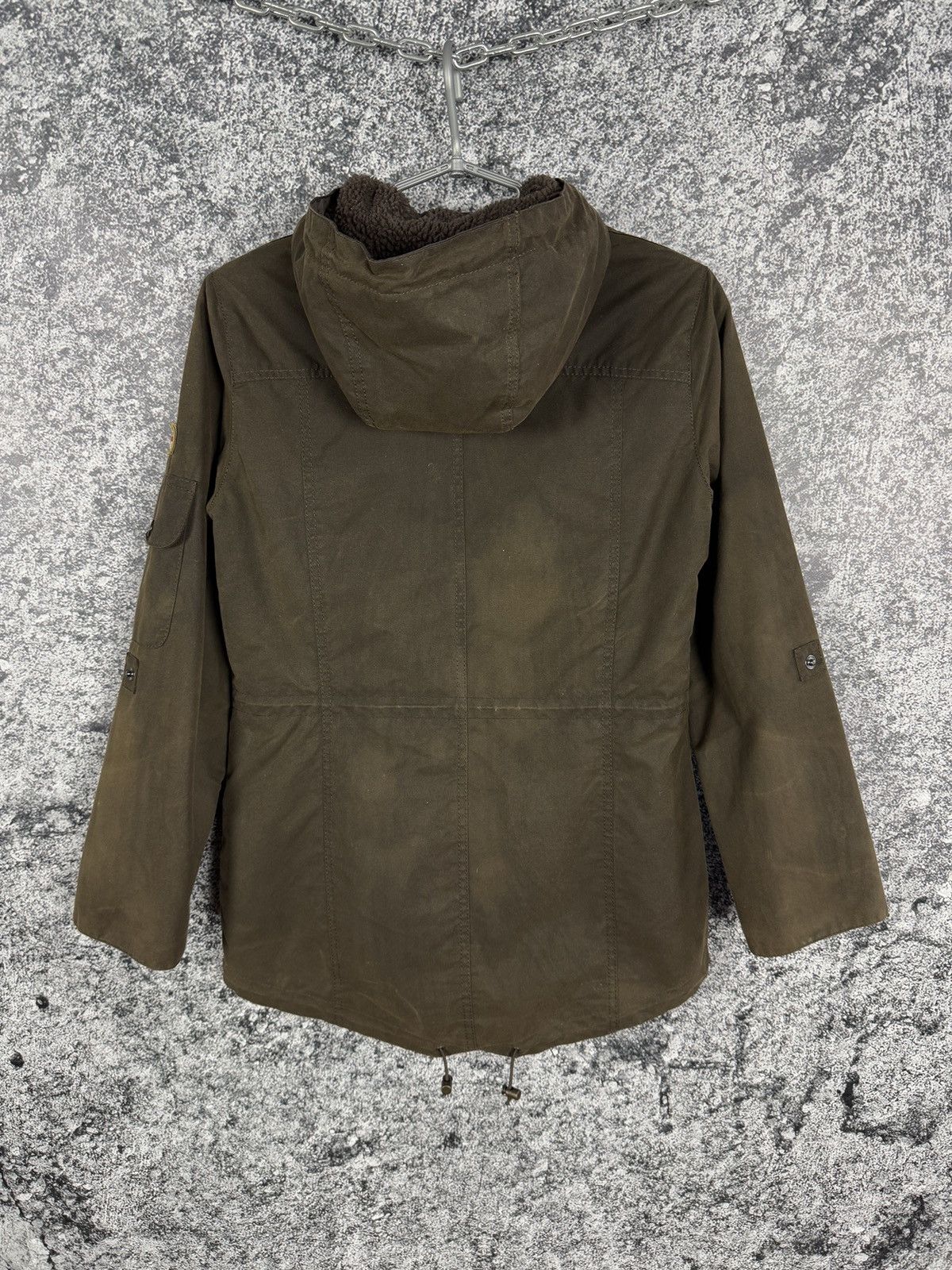 Barbour Barbour Winter Force Parka Wax Jacket Waxed Cotton Size UK 8 Size S / US 4 / IT 40 - 14 Thumbnail