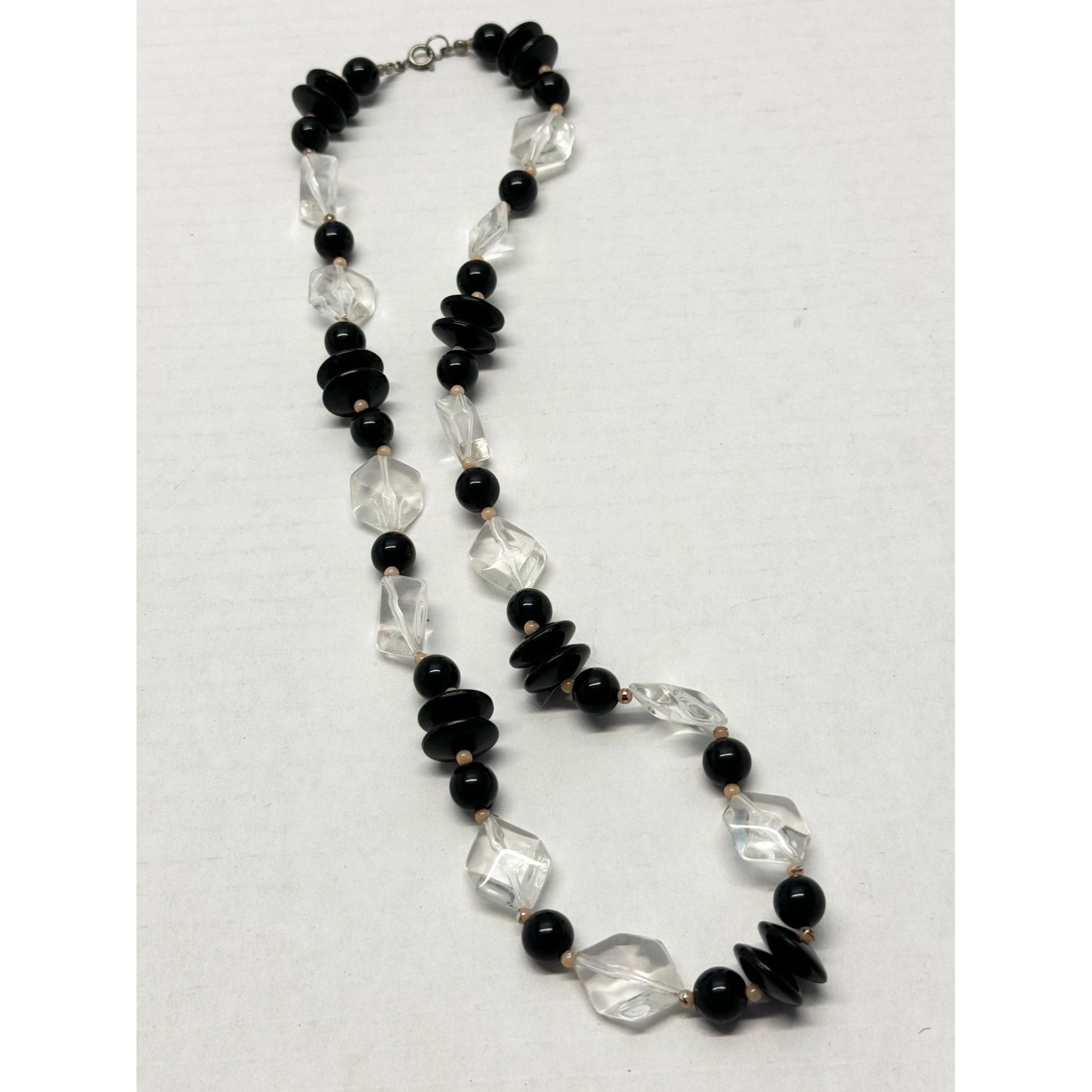 Vintage Vintage lucite black beaded necklace Size ONE SIZE - 3 Thumbnail