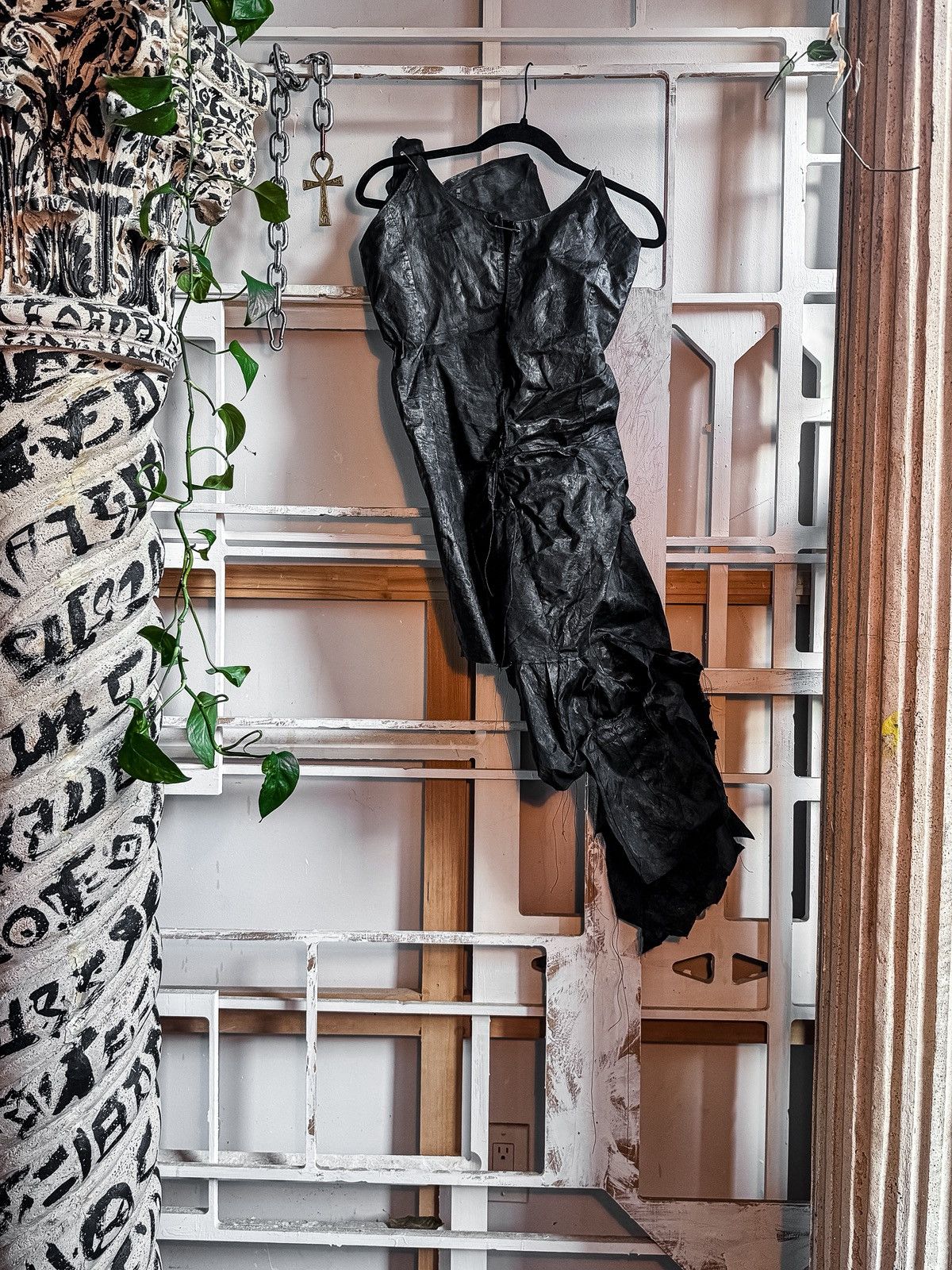 Other REZØED SAMSĀRA FW25 Wax Nylon Midi Dress (By ZØVIVAA) Size M / US 6-8 / IT 42-44 - 6 Thumbnail
