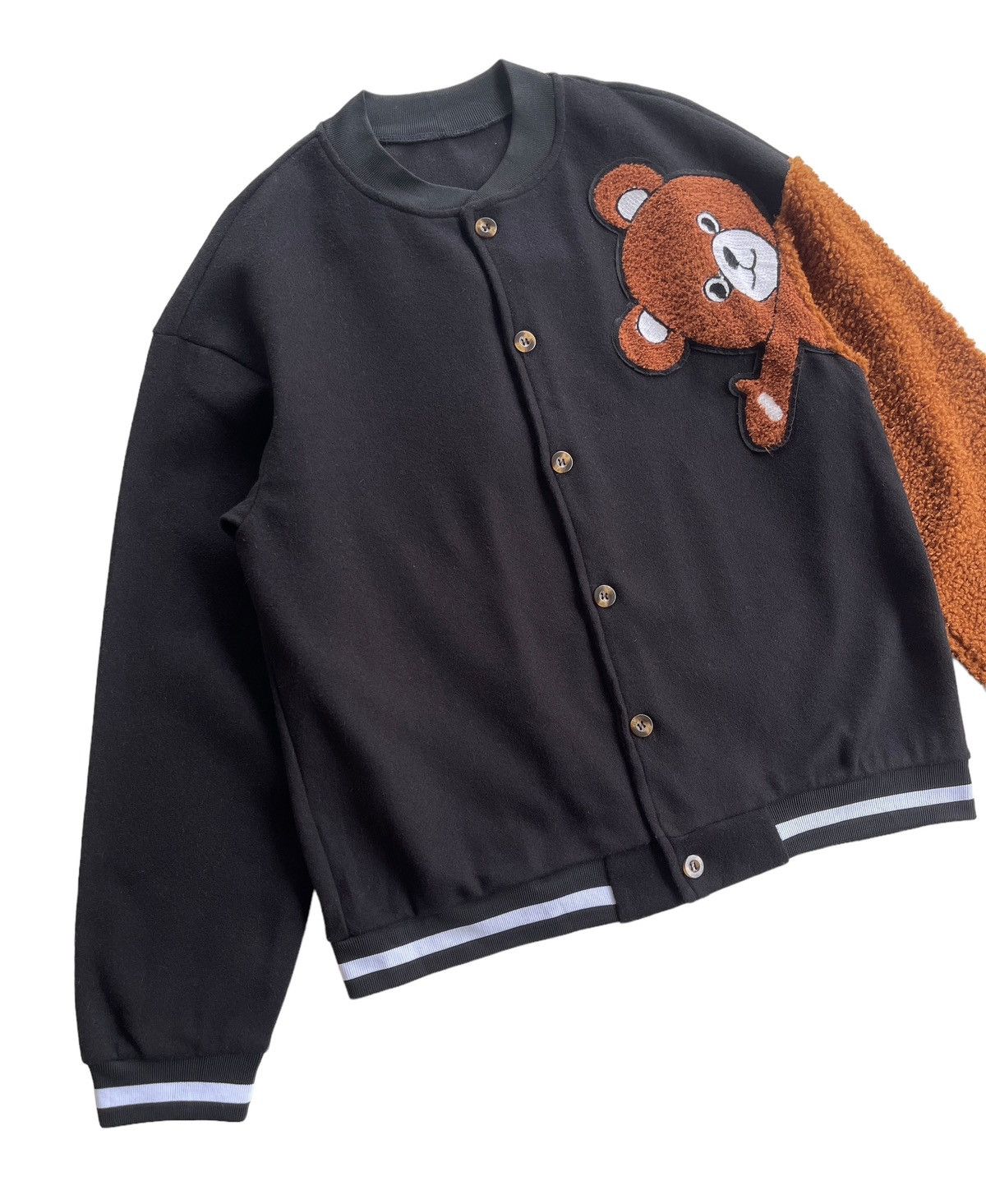 Shein Shein Men Flocking Bear Varsity Jacket Size US L / EU 52-54 / 3 - 5 Thumbnail