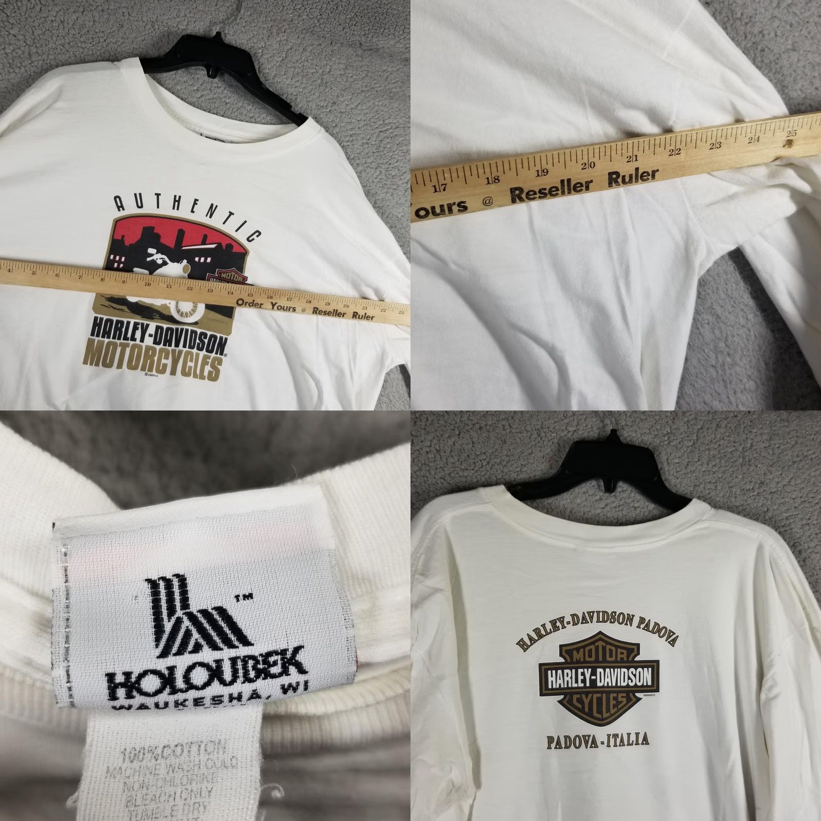 Harley Davidson Harley-Davidson Shirt Mens XL Long Sleeve Graphic Print Authentication Motorcycle City 2000s Biker Size US XL / EU 56 / 4 - 8 Thumbnail
