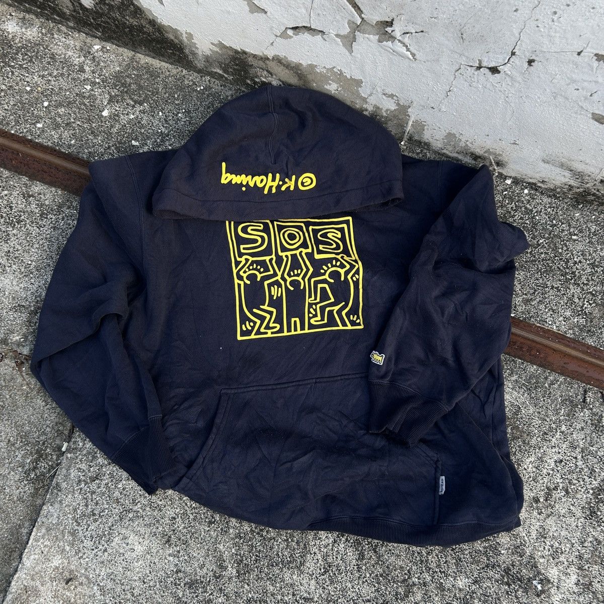 Japanese Brand × Keith Haring × Vintage Vintage Keith Haring Sweater Hoodie Size US M / EU 48-50 / 2 - 1 Thumbnail