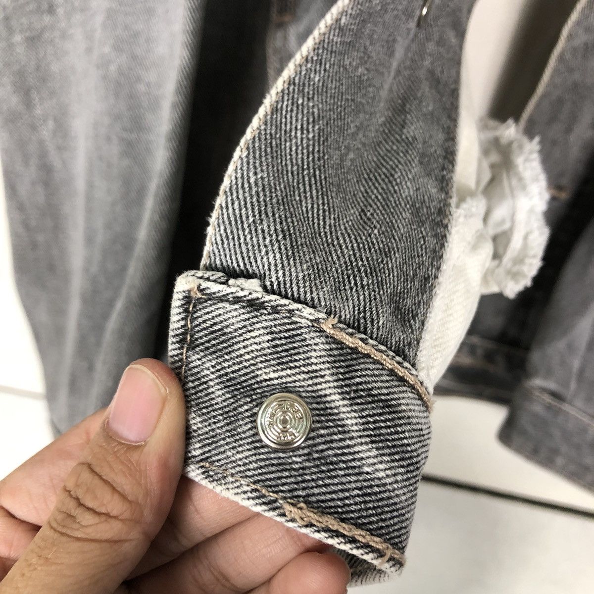 Other 🔥Vtg Denim Jacket Shearling Lining Traffic Japan Made Size US M / EU 48-50 / 2 - 15 Thumbnail