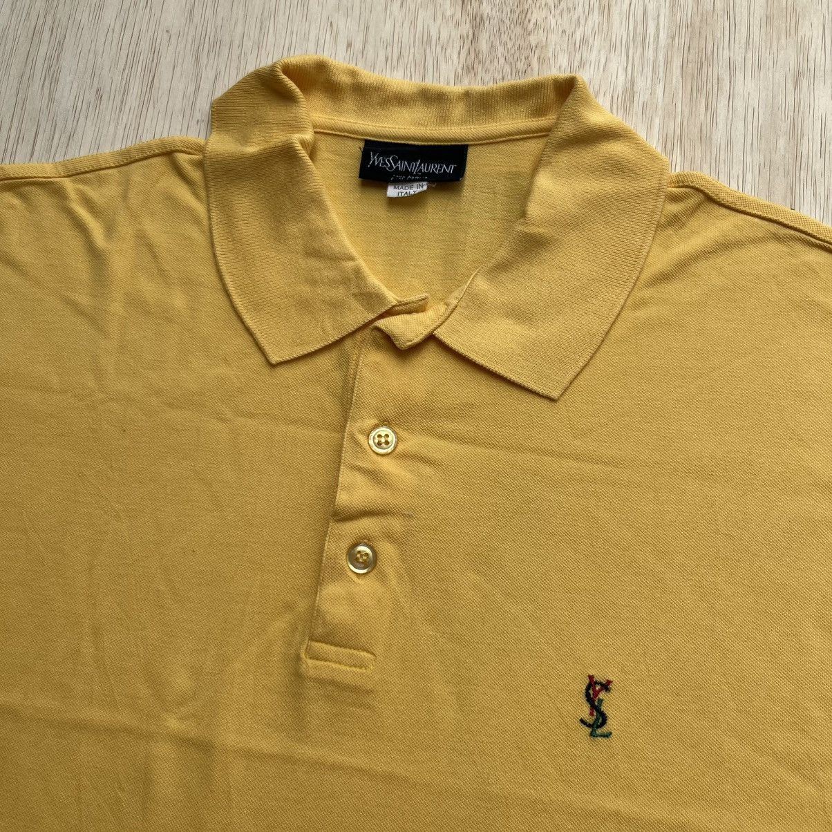 Yves Saint Laurent YVES SAINT LAUREN POUR HOMME LUXURY POLO SHIRT SHORT SLEEVE Size US XL / EU 56 / 4 - 2 Thumbnail