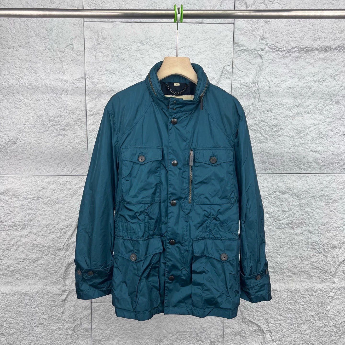 Burberry Burberry Blue-Green Classic Trench Coat Size US XL / EU 56 / 4 - 1 Thumbnail