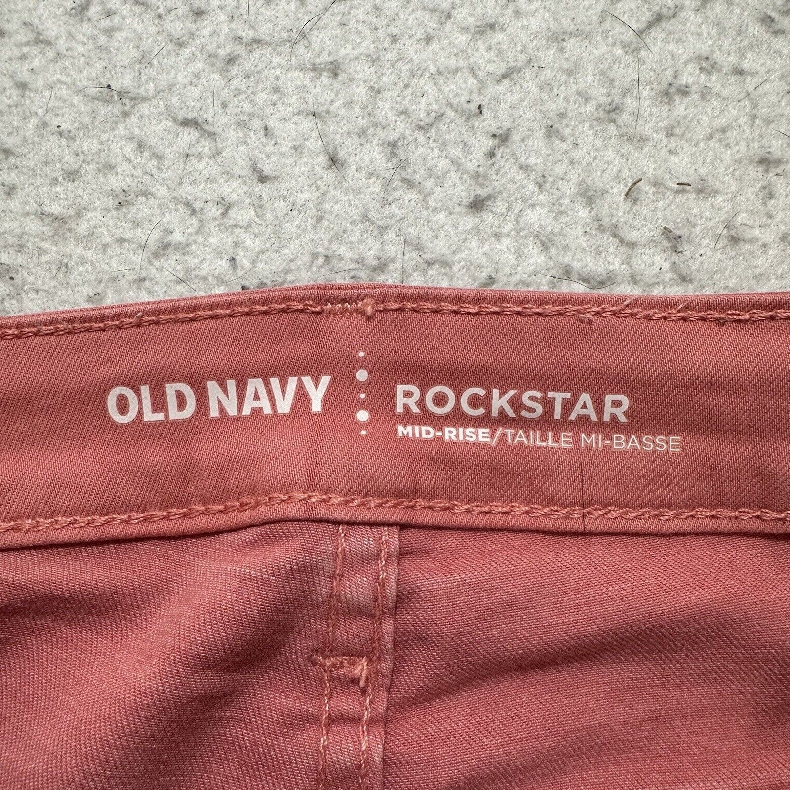 Old Navy Old Navy Rockstar 6 Mid Rise Pink Skinny Jeans 27" Inseam Size 28" / US 6 / IT 42 - 4 Thumbnail