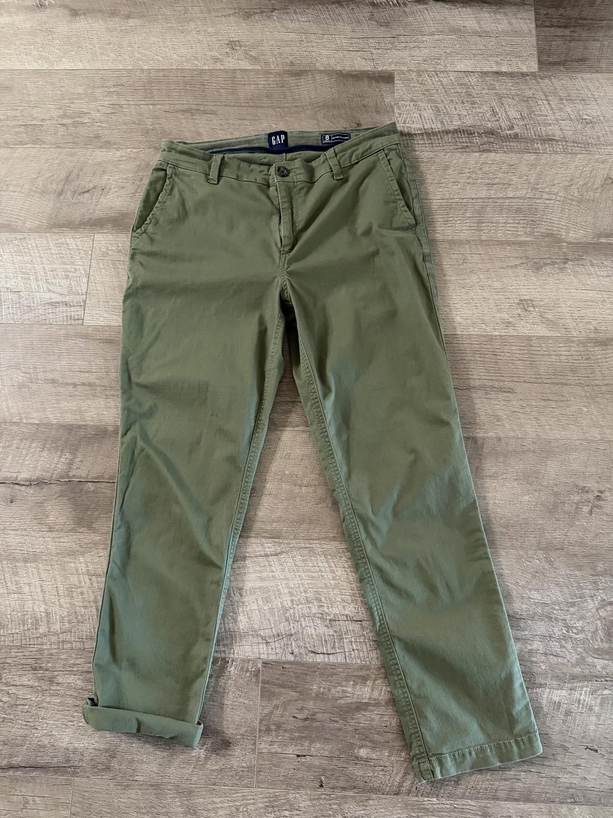 Gap GAP Olive Green Chino Pants Size 8 Size 30" / US 8 / IT 44 - 2 Thumbnail