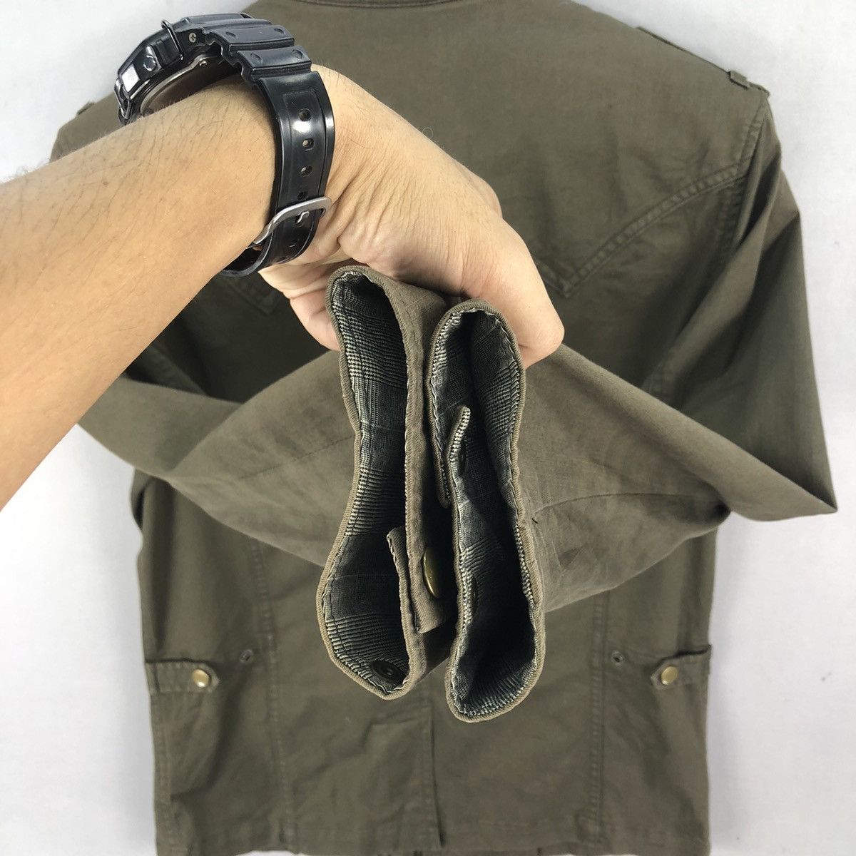Michel Klein Vintage Michel Klein Army Tactical Jacket Size XS / US 0-2 / IT 36-38 - 10 Thumbnail