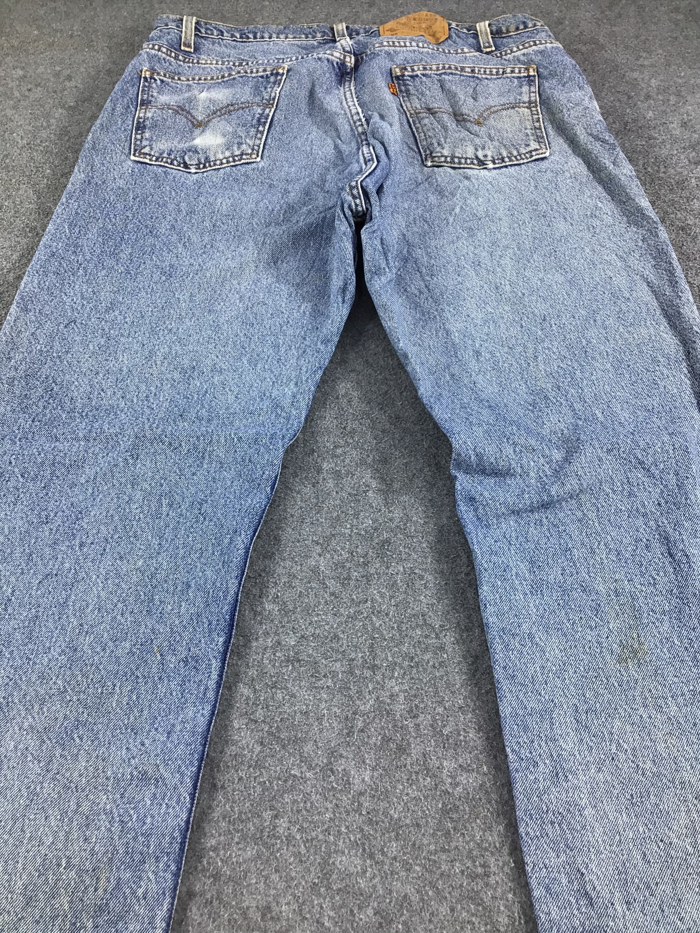 Levi's Vintage 90s Levi's 505 Jeans Orange Tab Denim KJ185 Size US 37 - 4 Thumbnail