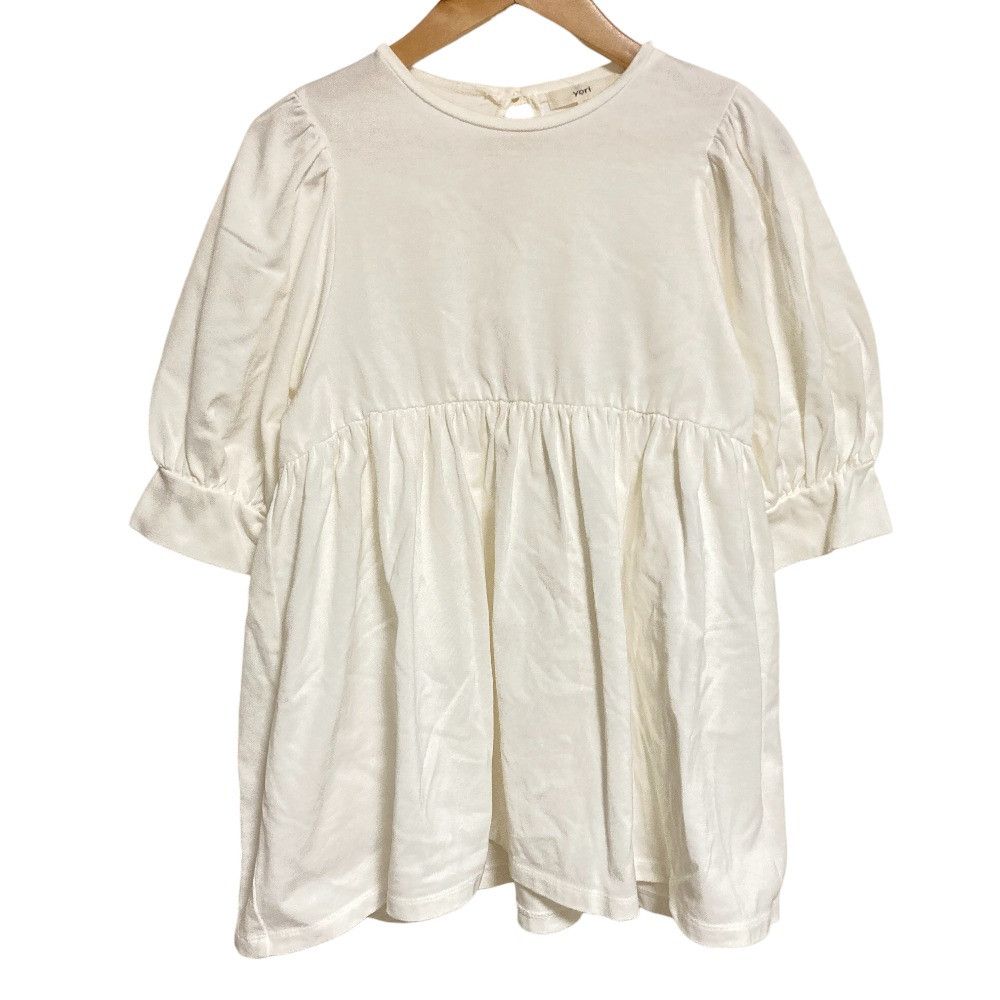 Other yori Puff Sleeve Round Hem Cut and Sewn Top Textile Tops DUTY FREE for USA