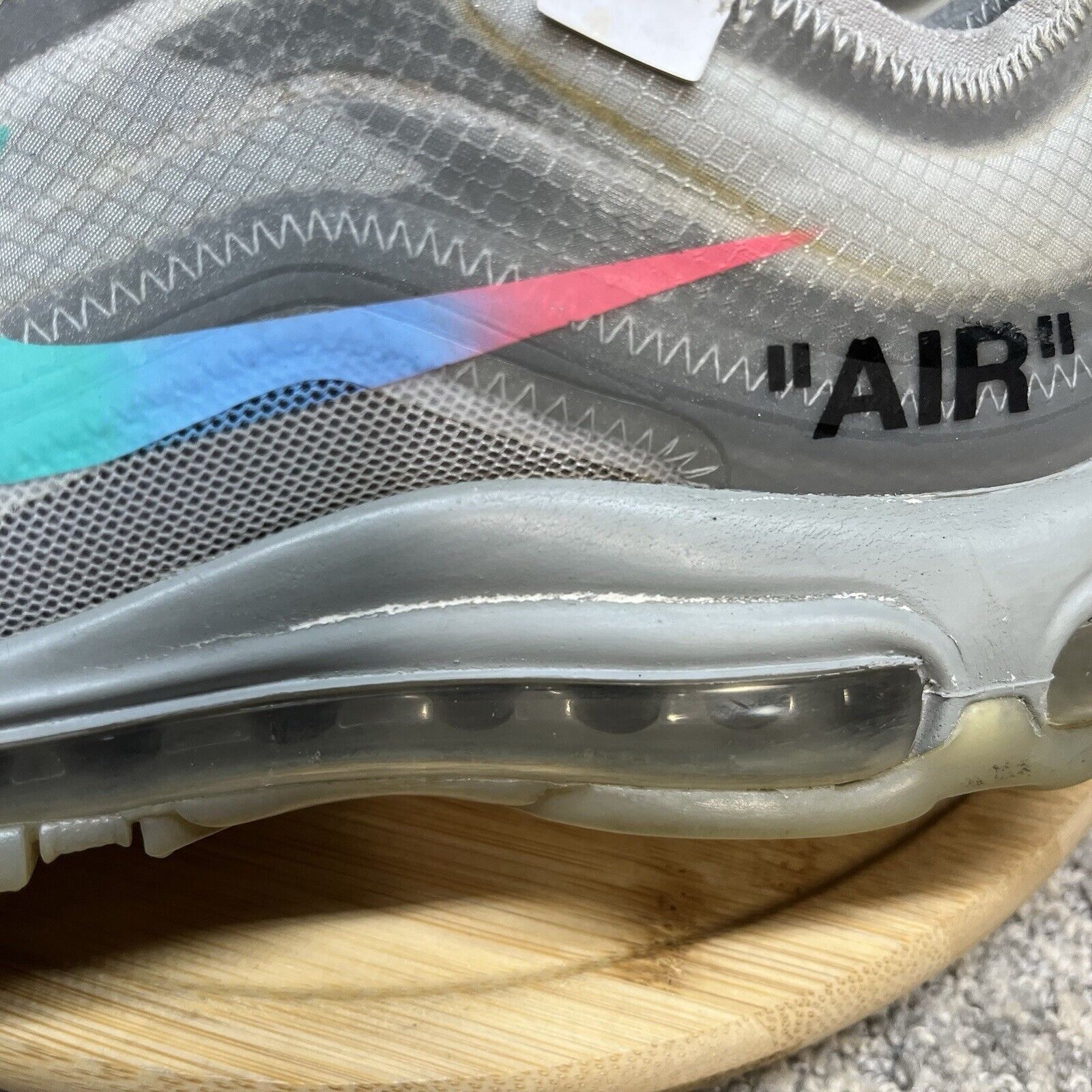 Off-White Off-White x Nike Air Max 97 ‘Menta’ Women's 7 AJ4585-101 GUC Size US 7 / IT 37 - 10 Thumbnail