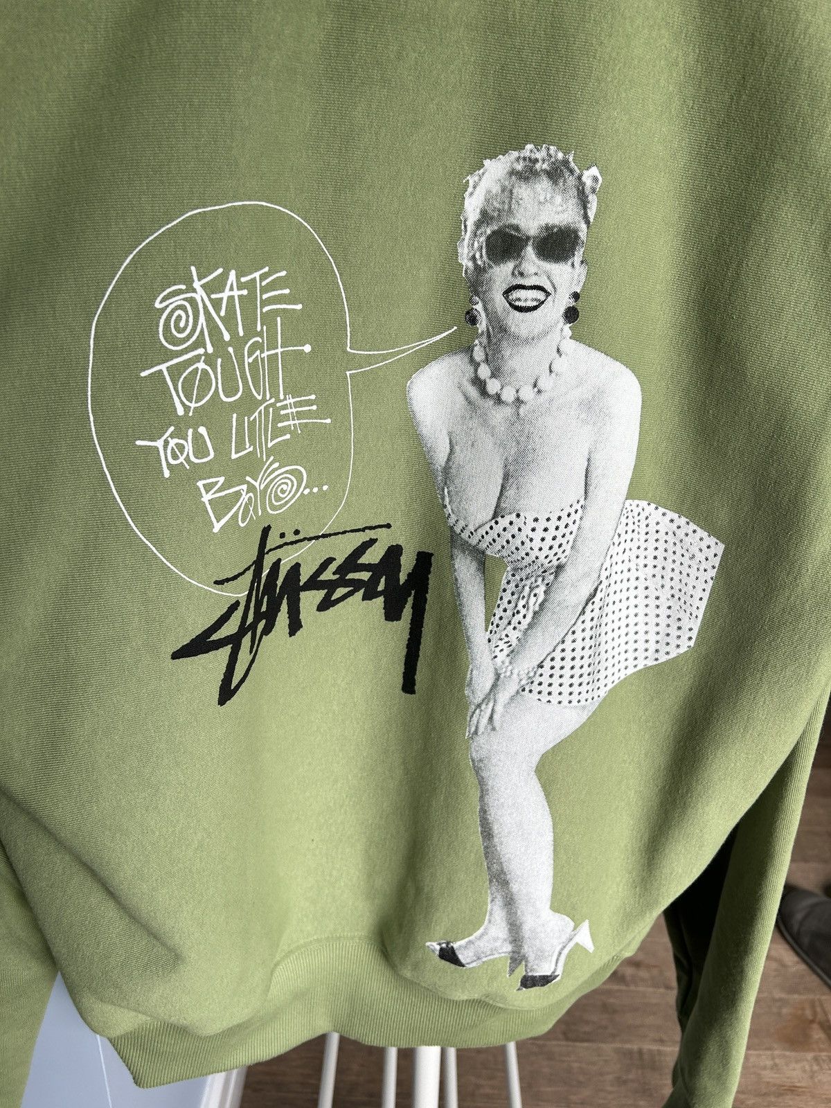 Stussy Stüssy Skate Tough Full Zip Hoodie Green XL Size US XL / EU 56 / 4 - 3 Thumbnail